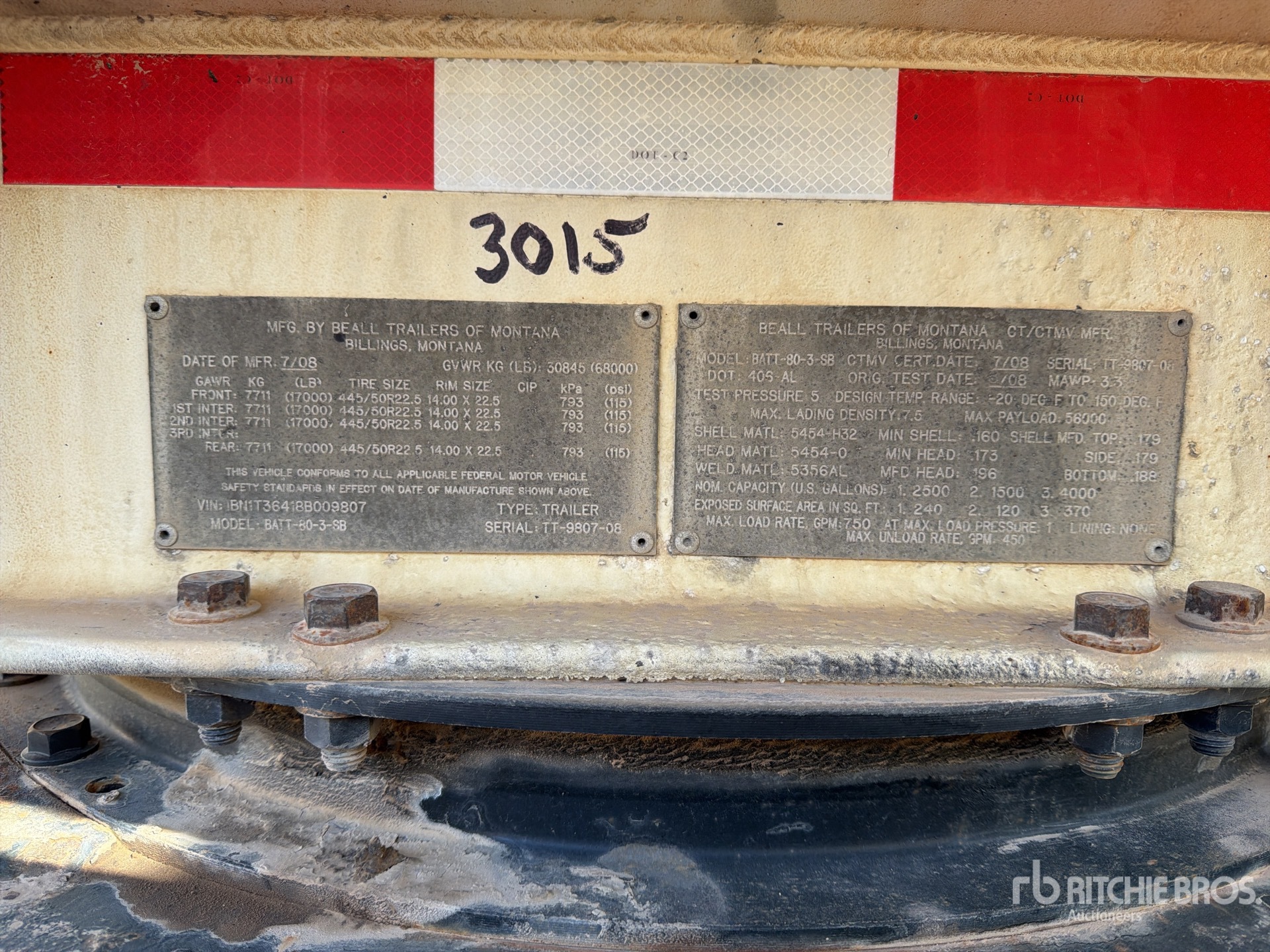 2008 Beall BATT-80-3-SB