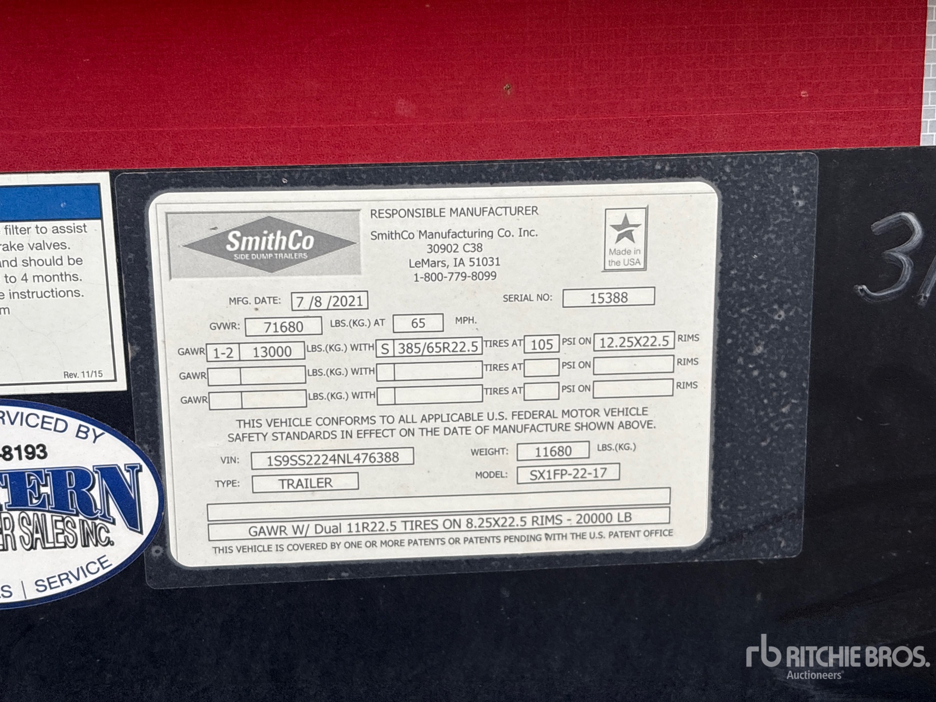 2022 Smithco SX1FP-22-17