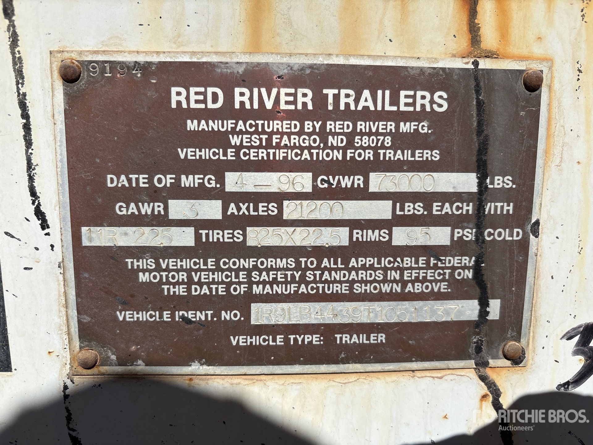 1996 Red River 44 ft Tri/A