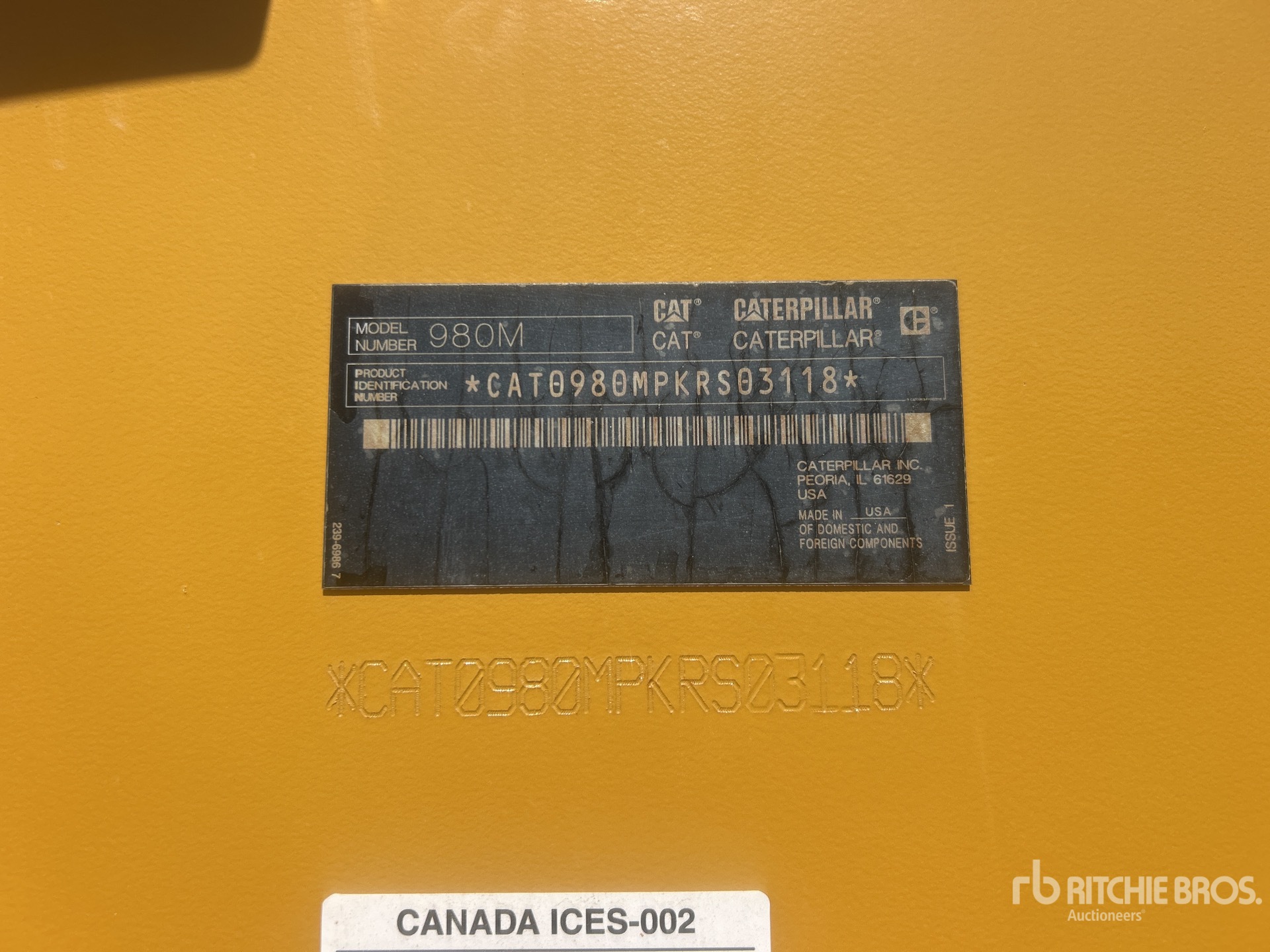 2018 Caterpillar 980M