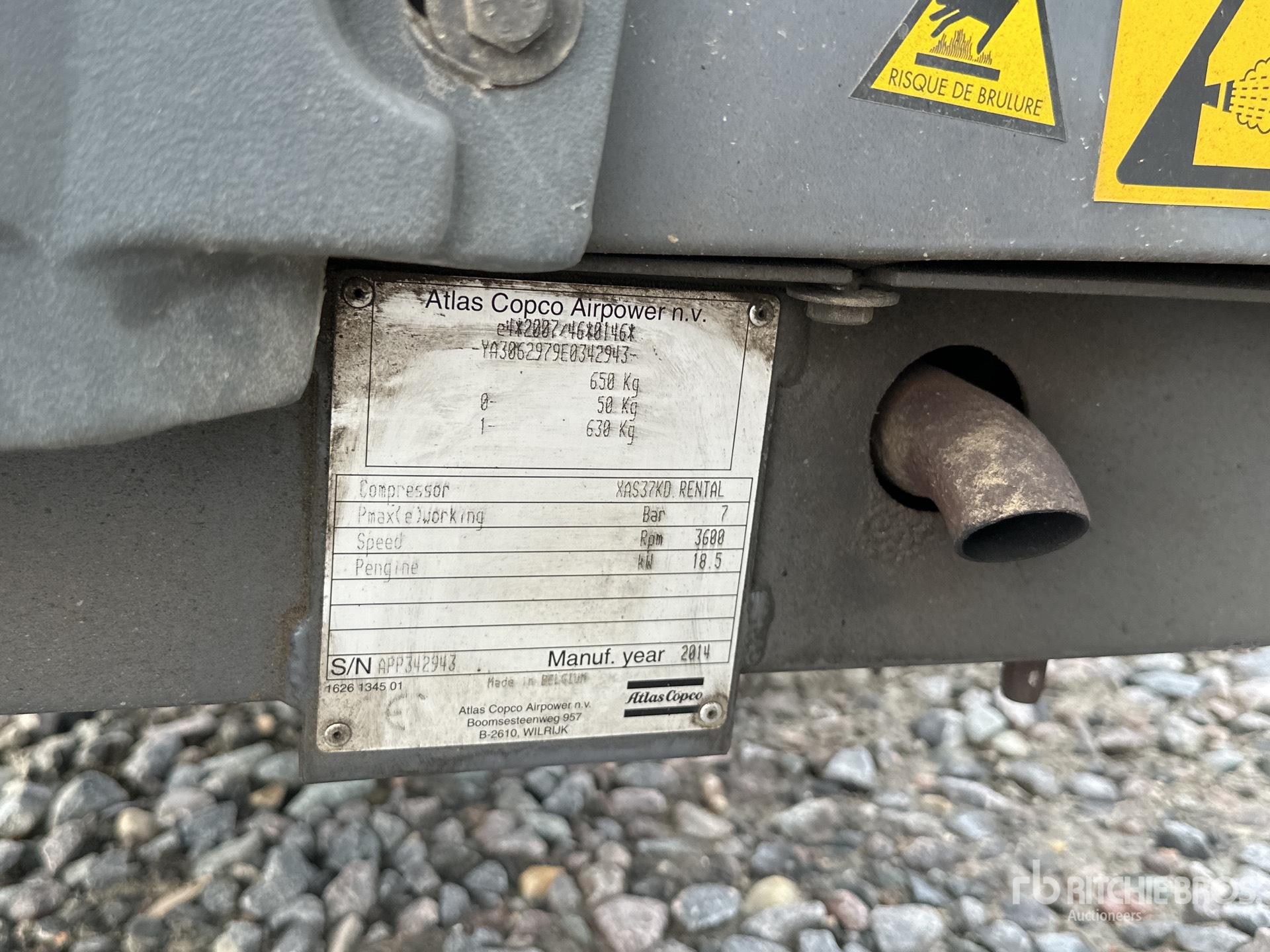 2014 Atlas Copco XAS37KD