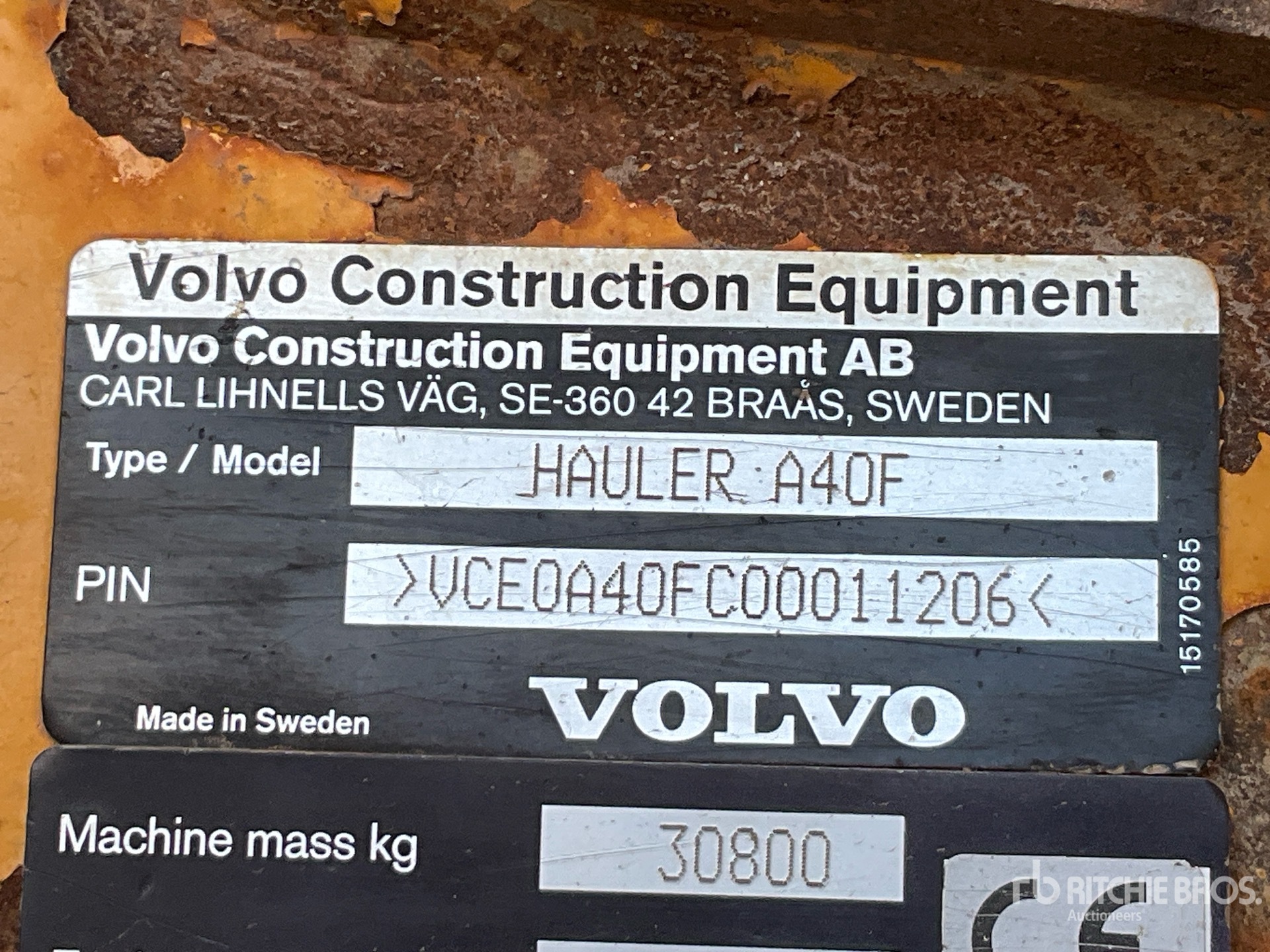 2011 Volvo A40F