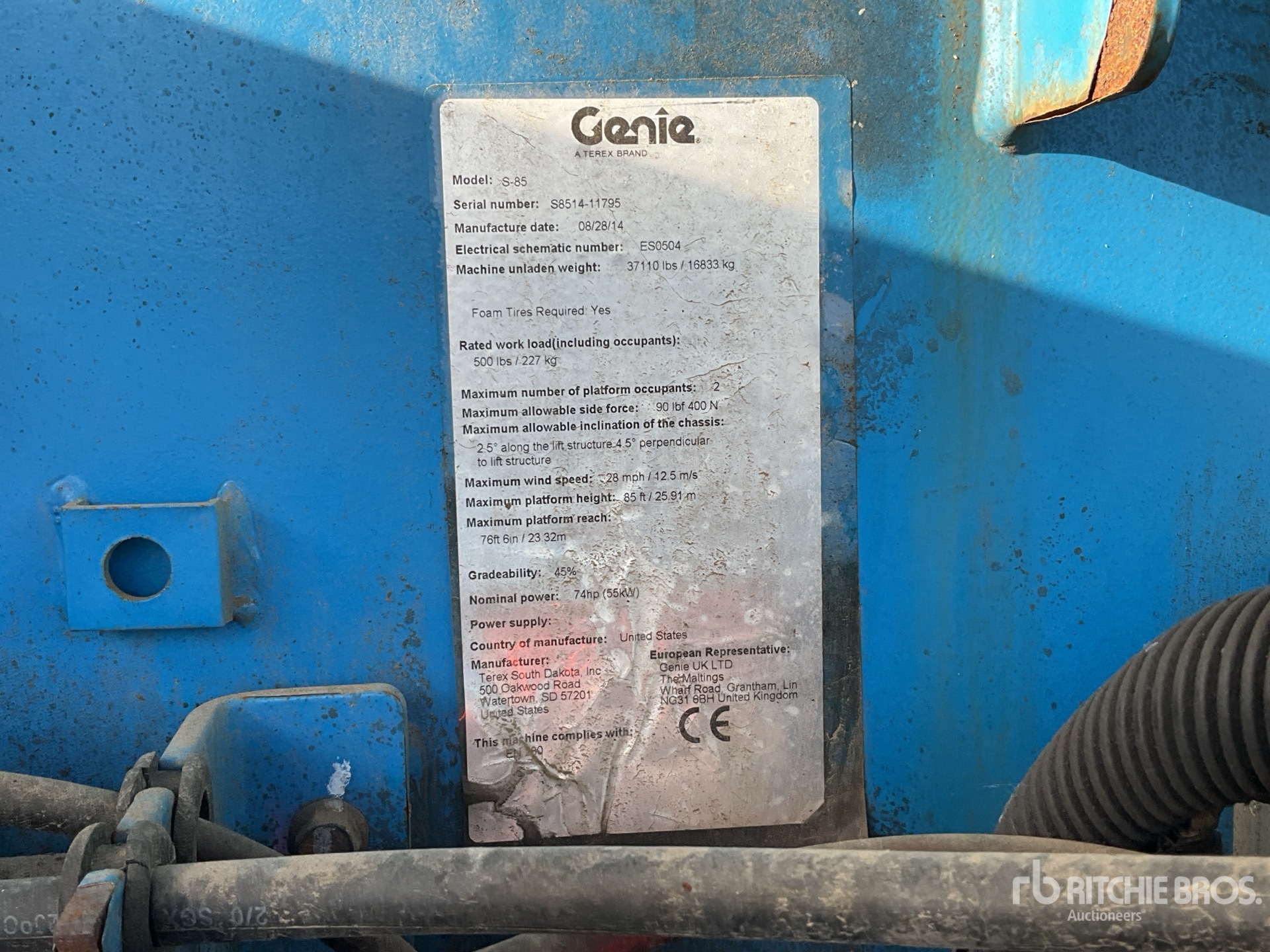 2014 Genie S-85
