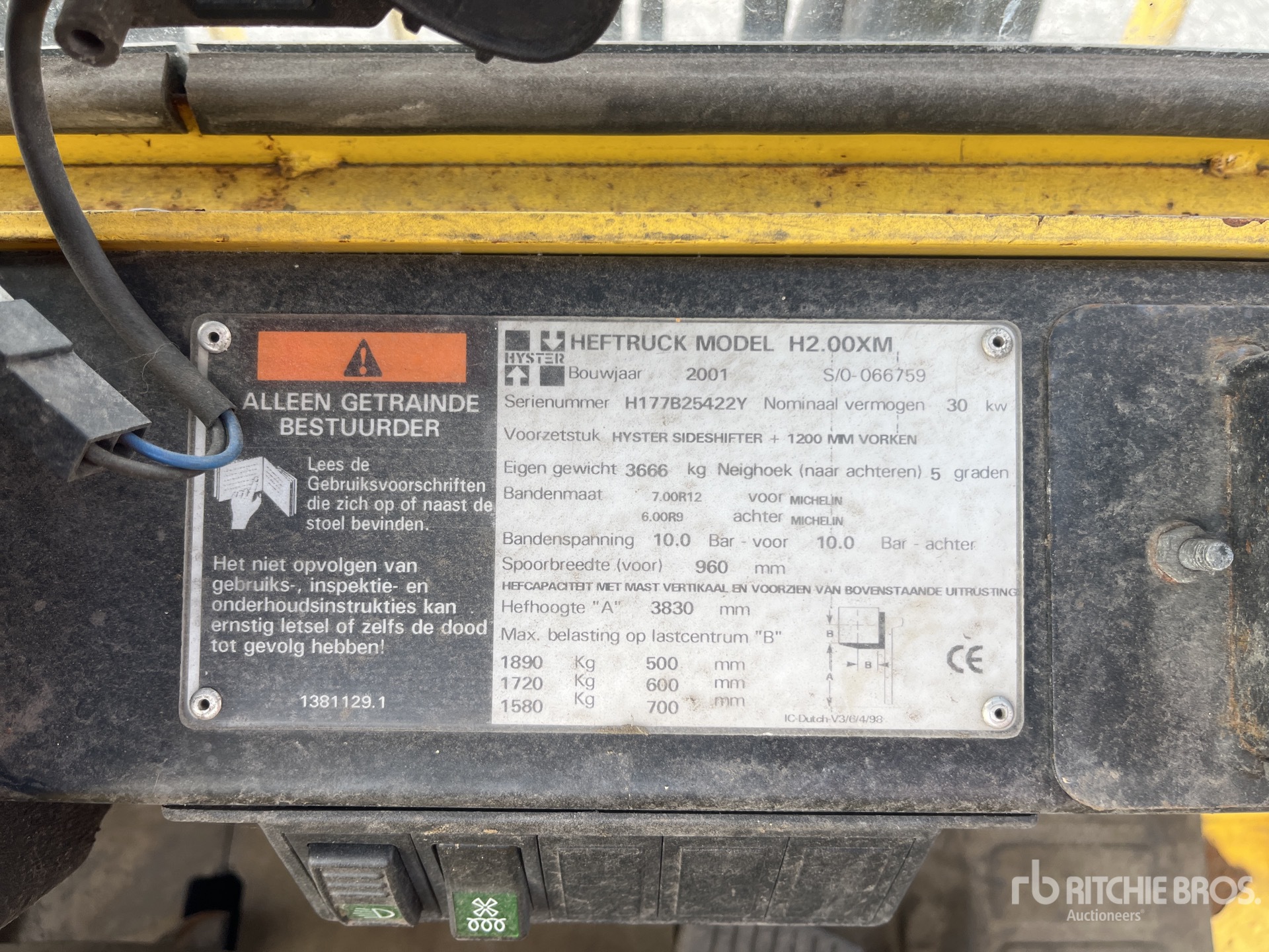 2001 Hyster H2.00XM