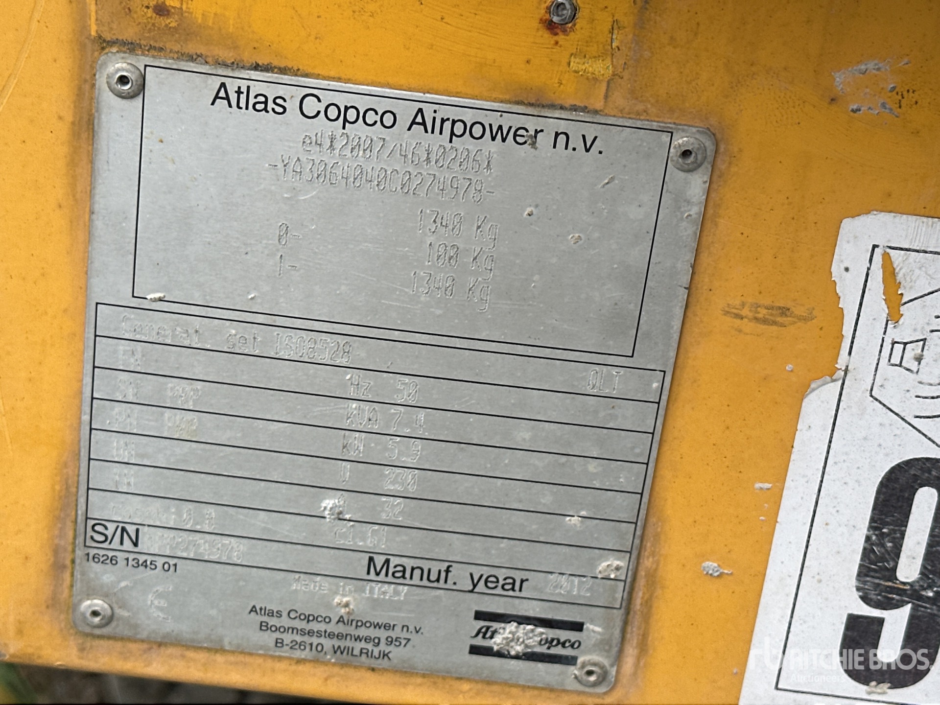 2012 Atlas Copco QLT