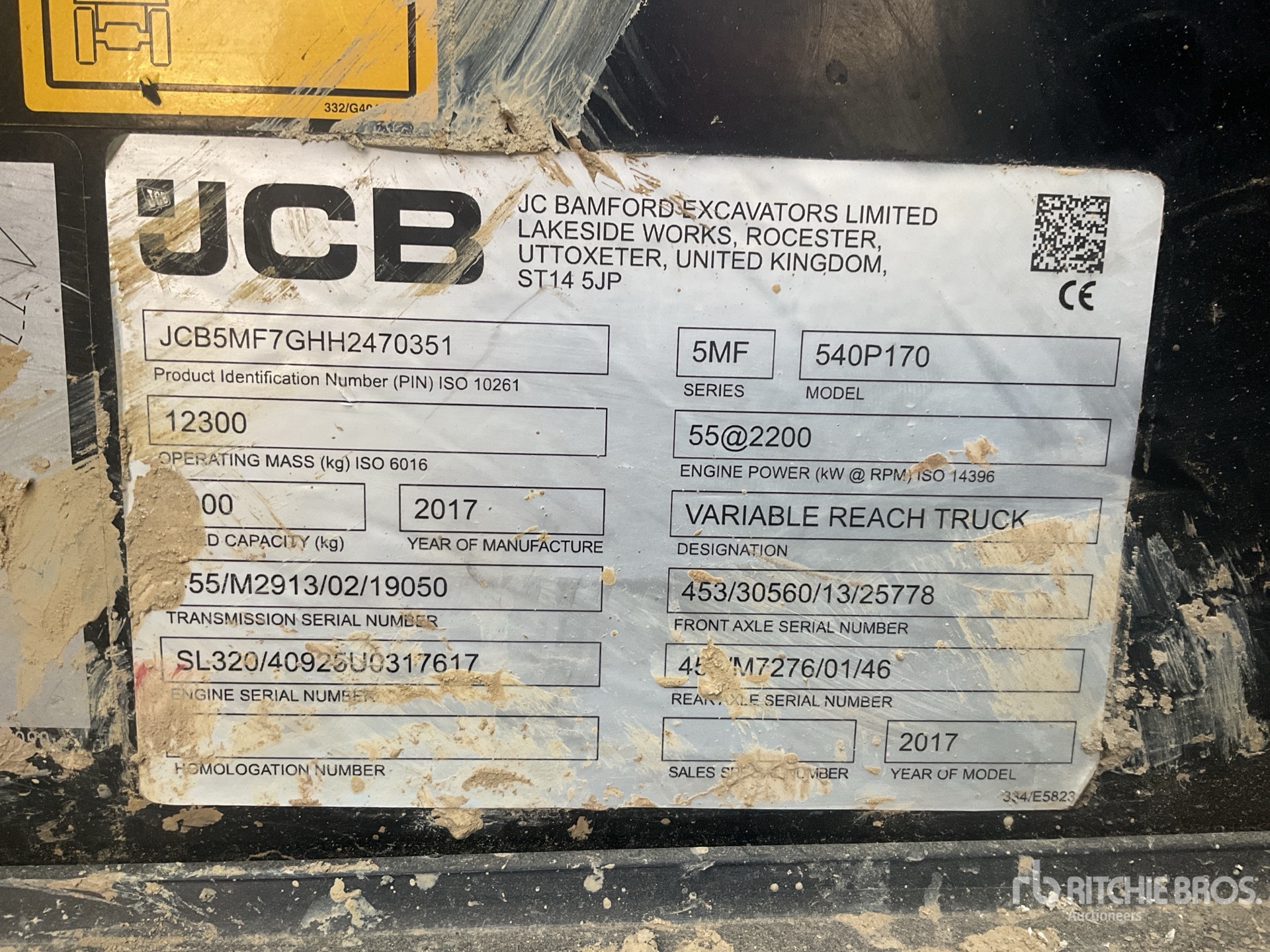 2017 JCB 540P170