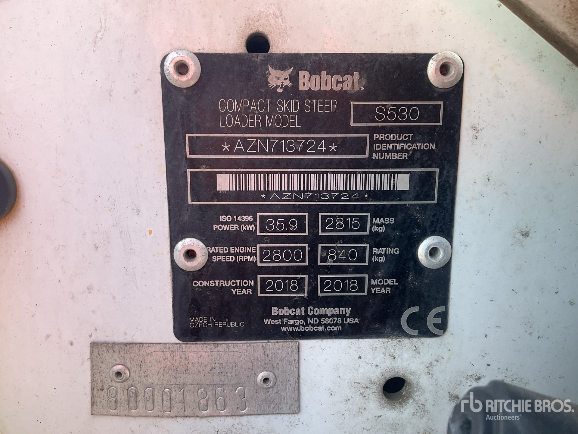 2018 Bobcat S530