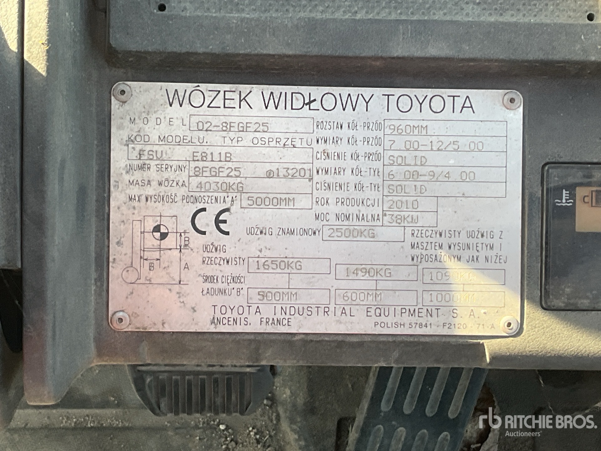 2010 Toyota 02-8FGF25