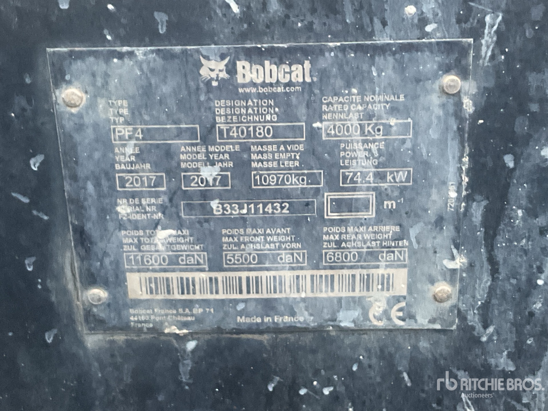 2017 Bobcat T40180