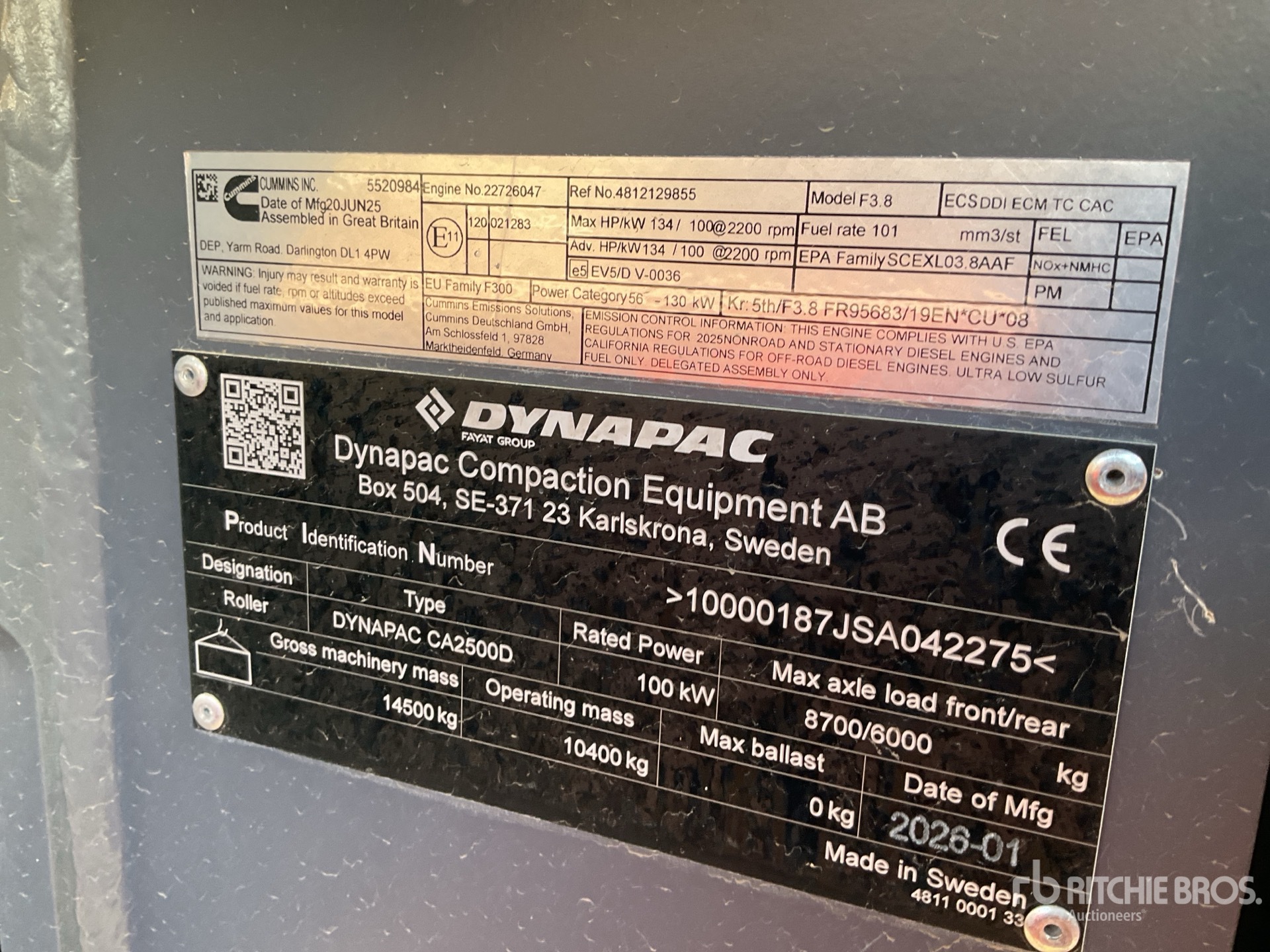 2026 Dynapac CA2500D