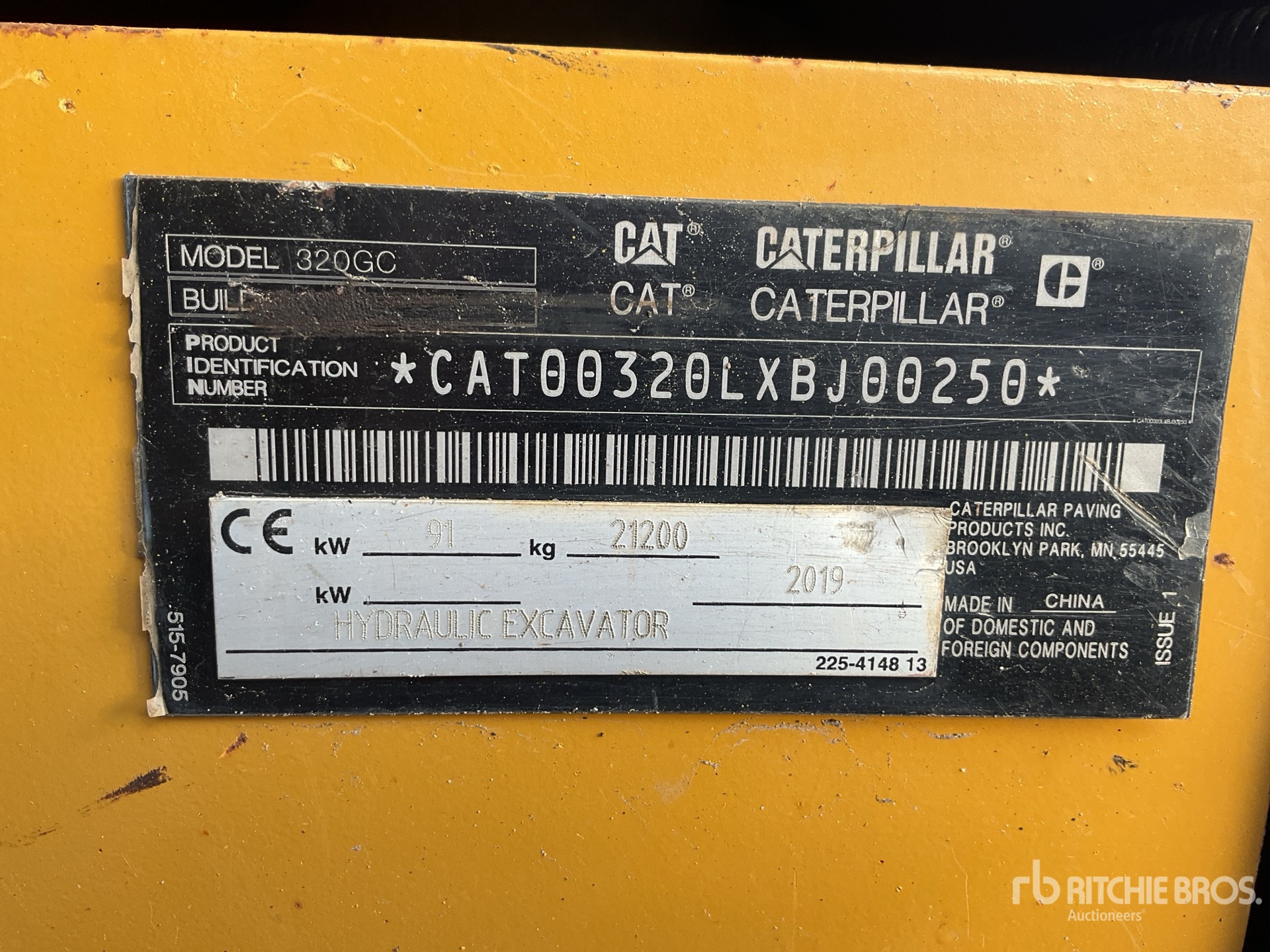 2019 Caterpillar 320GC