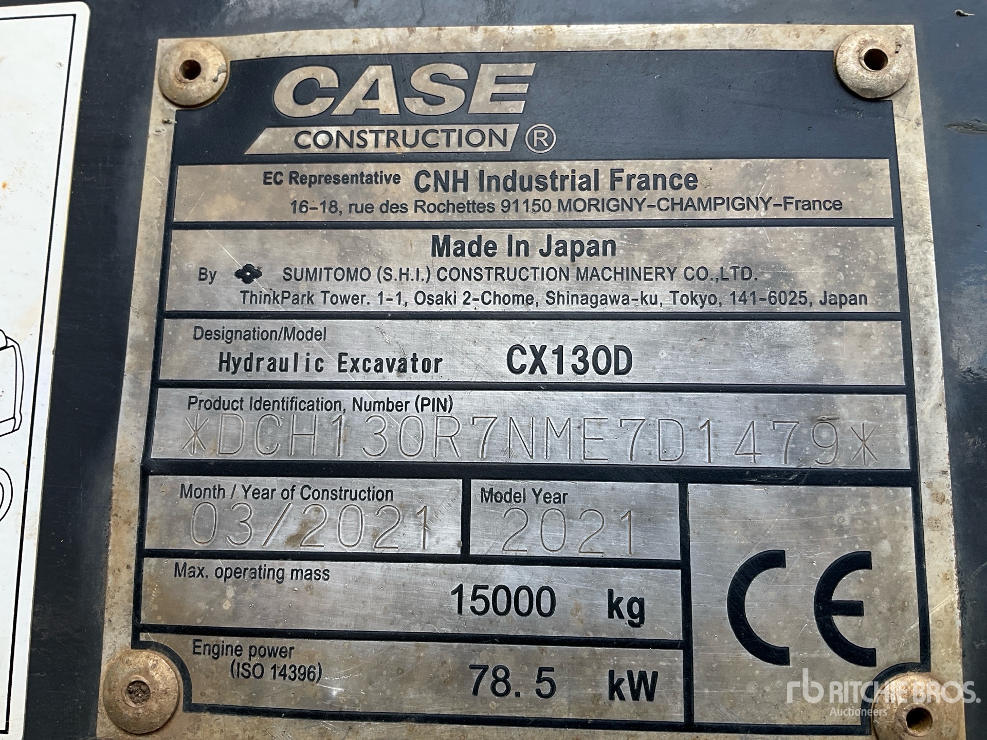 2021 Case CX130D