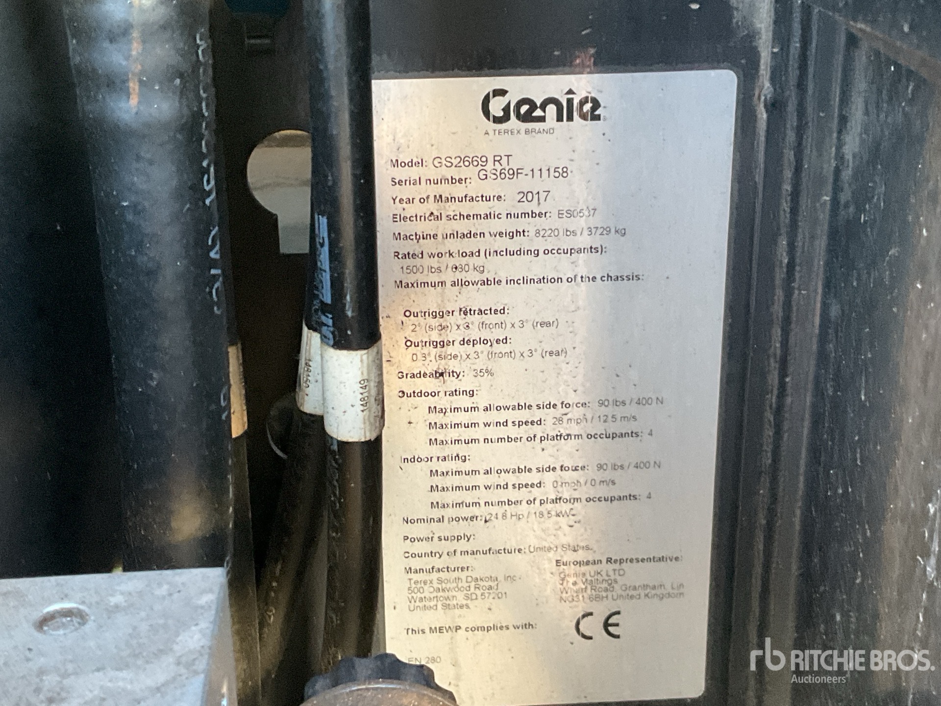 2017 Genie GS2669 RT