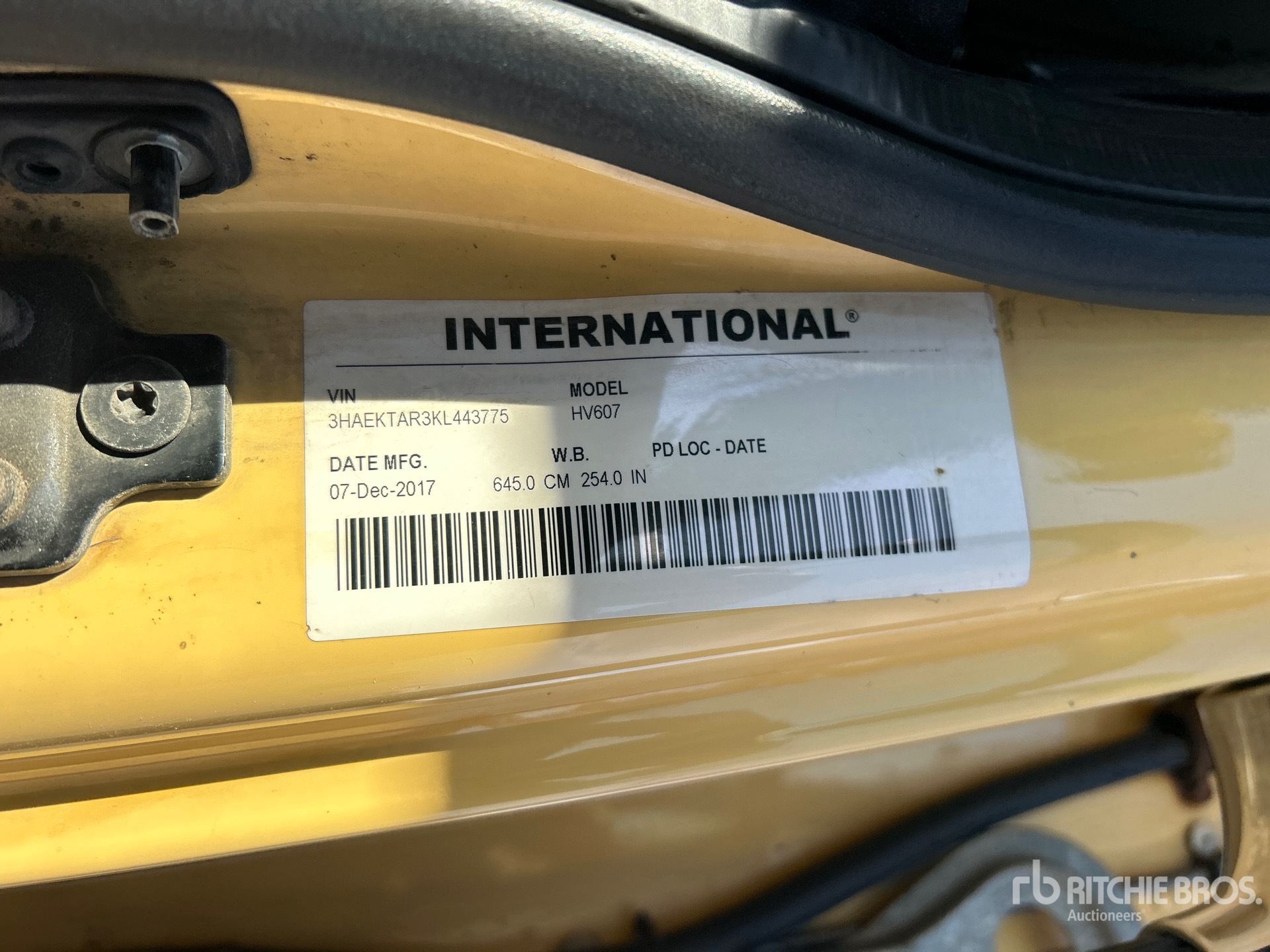 2019 International HV 607