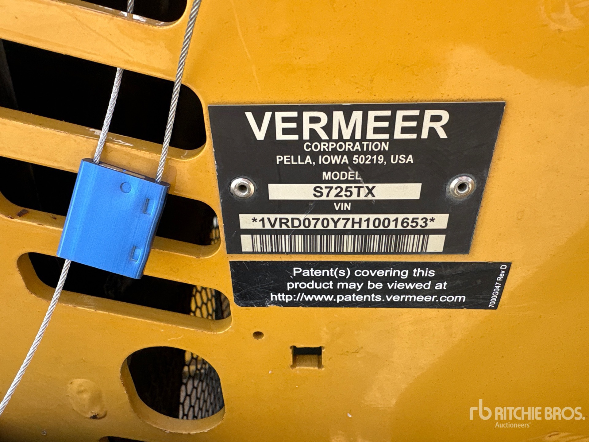 2017 Vermeer S725TX