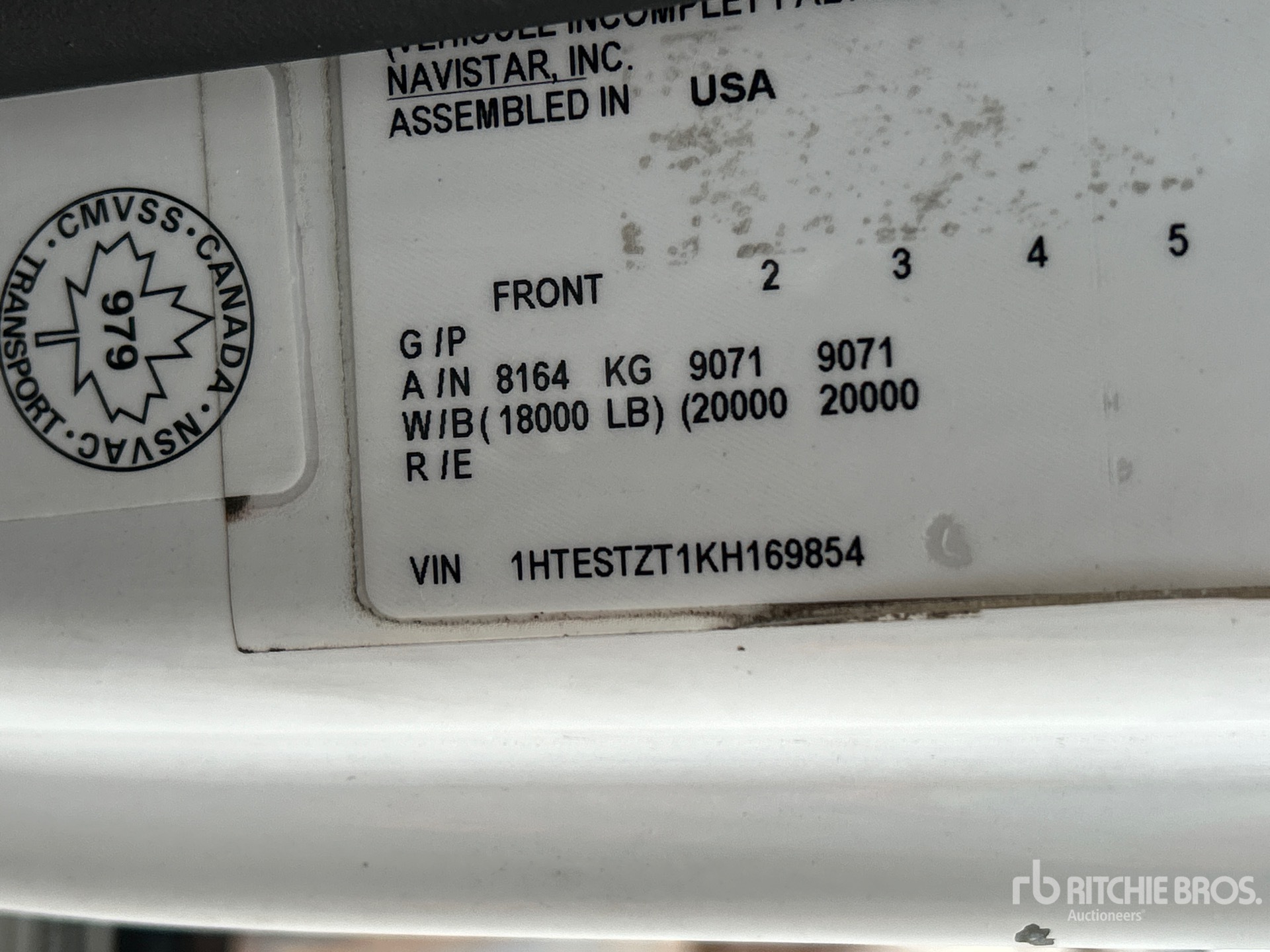 2019 International HV613