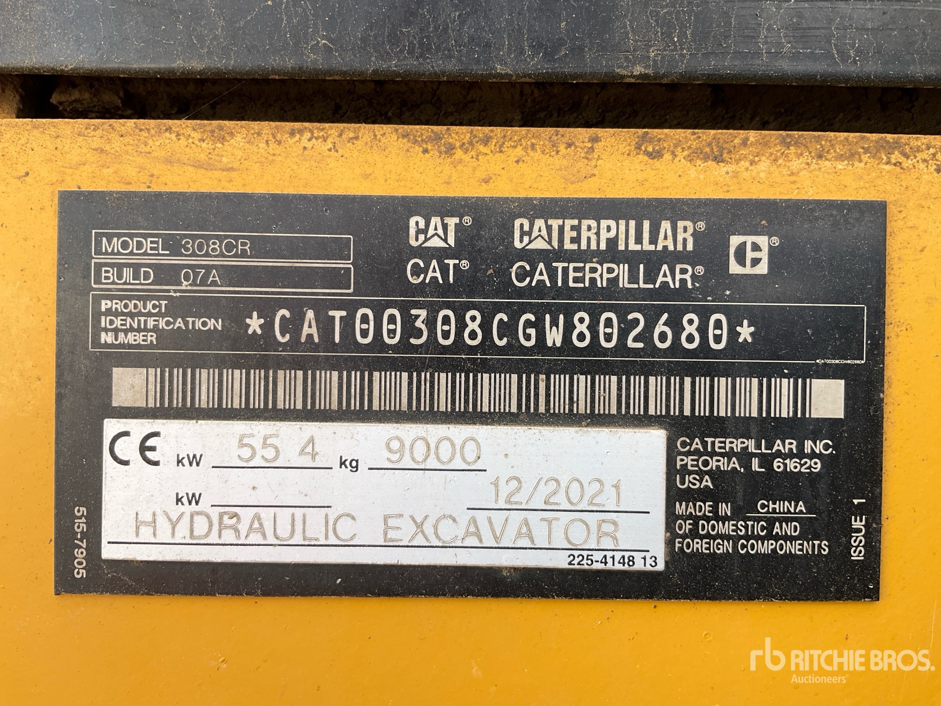 2021 Caterpillar 308CCR