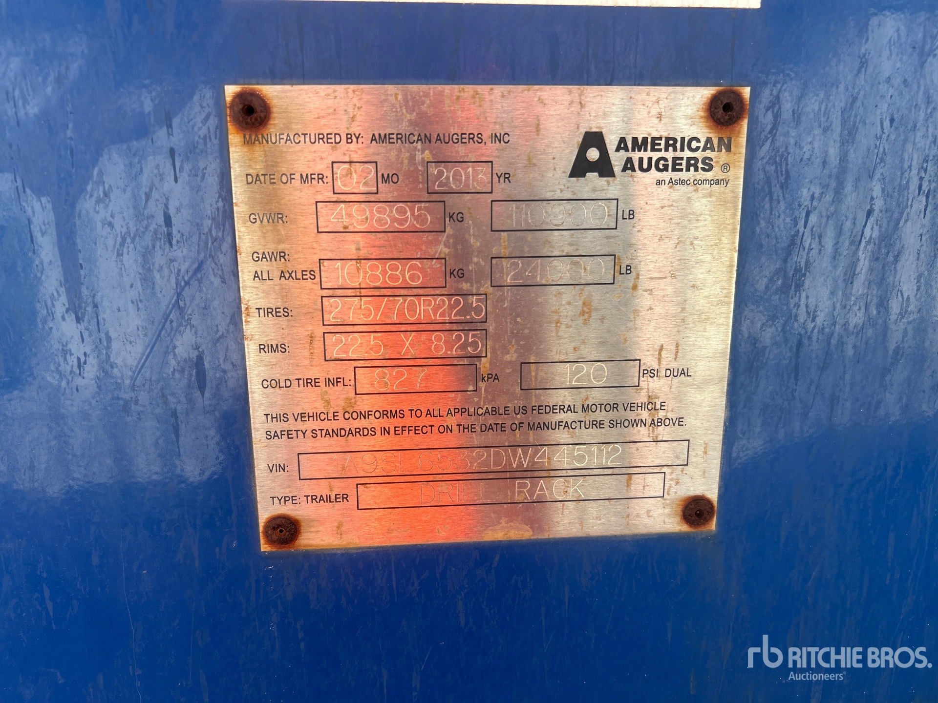 Photo of 2013 American Auger DD1100RS