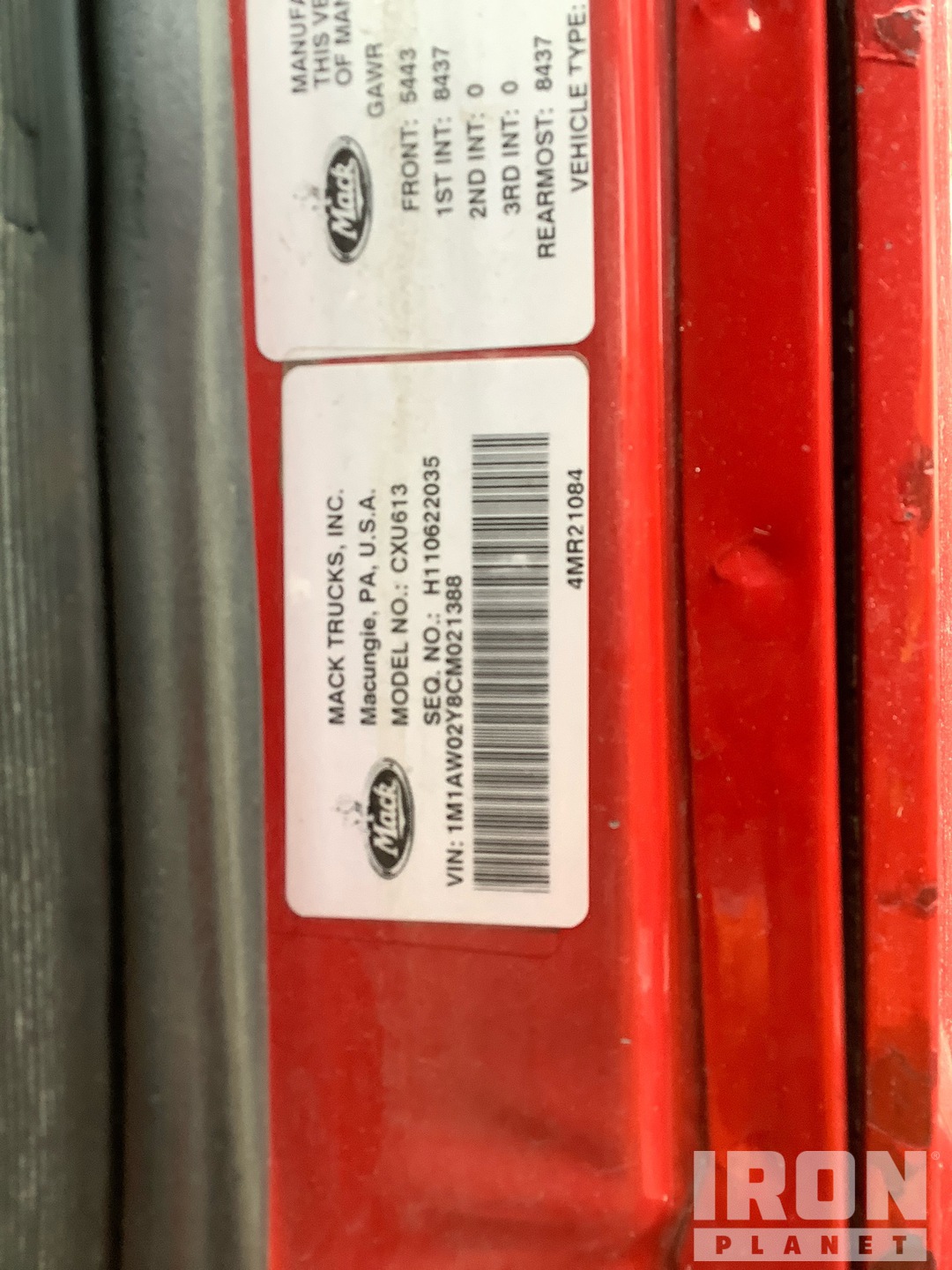 2012 Mack CXU613