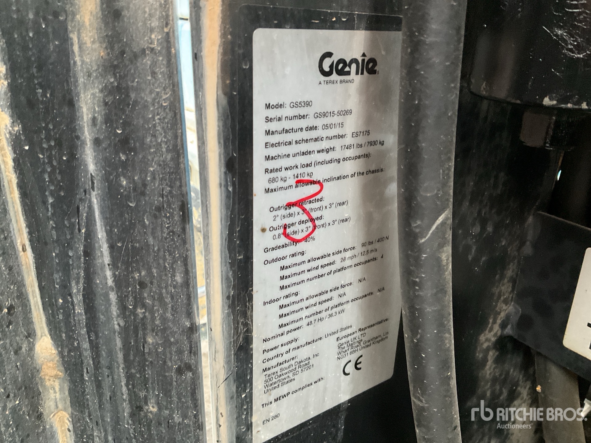 2015 Genie GS5390