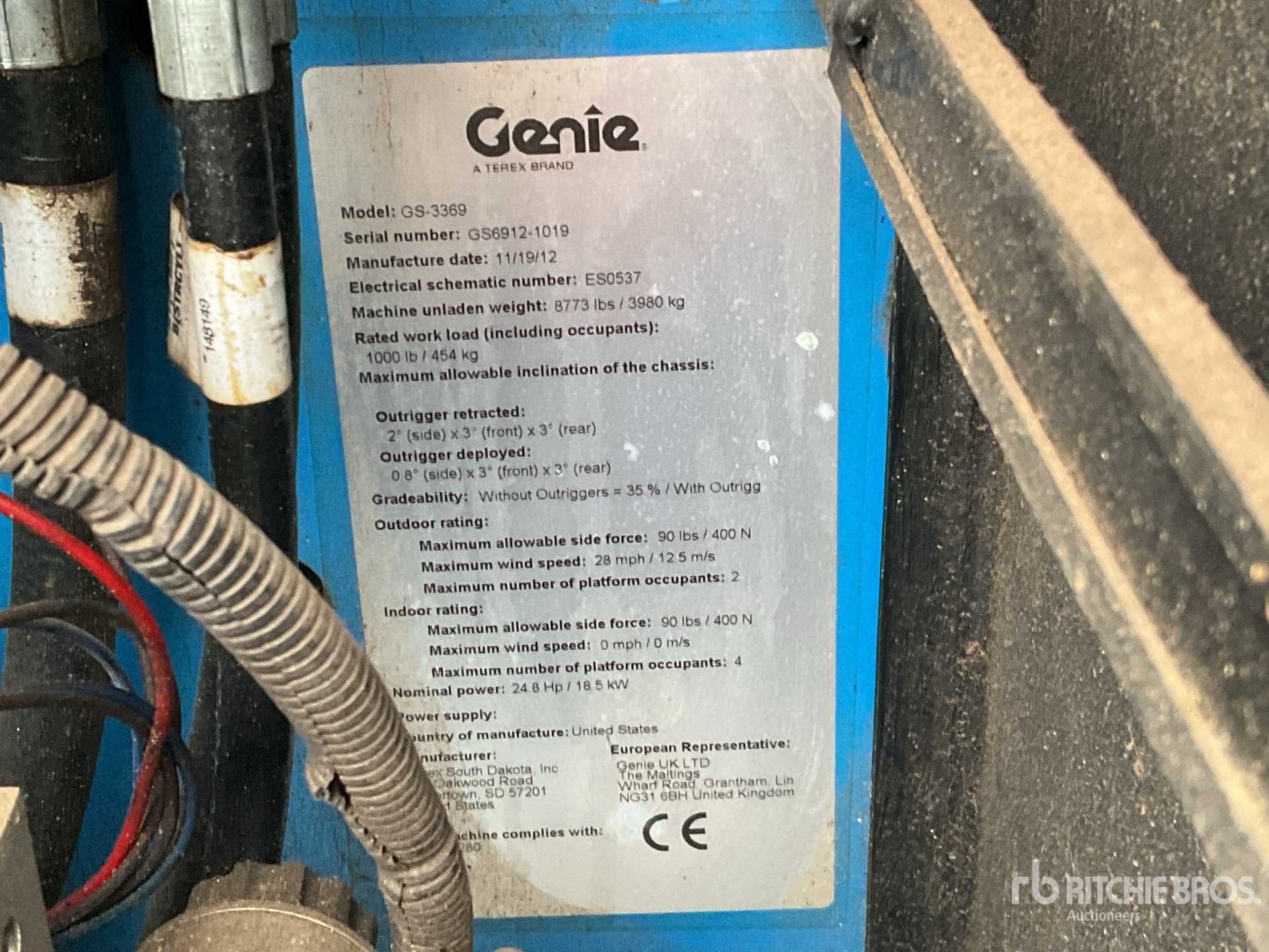 2012 Genie GS-3369RT