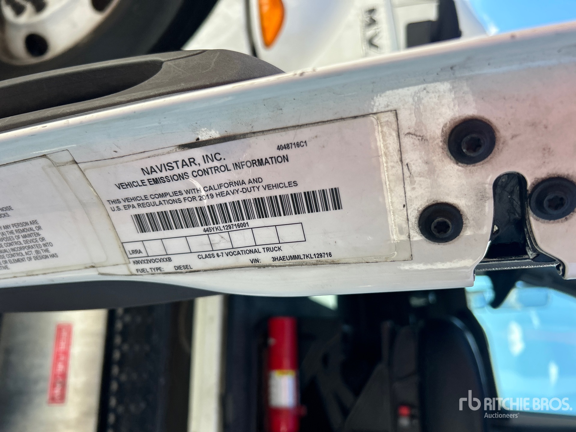 2019 International MV607