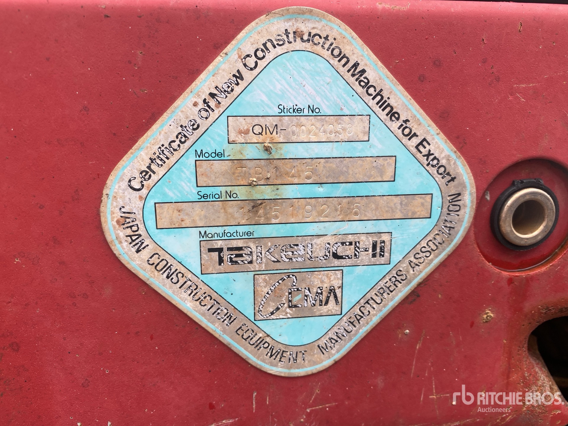 2008 Takeuchi TB145