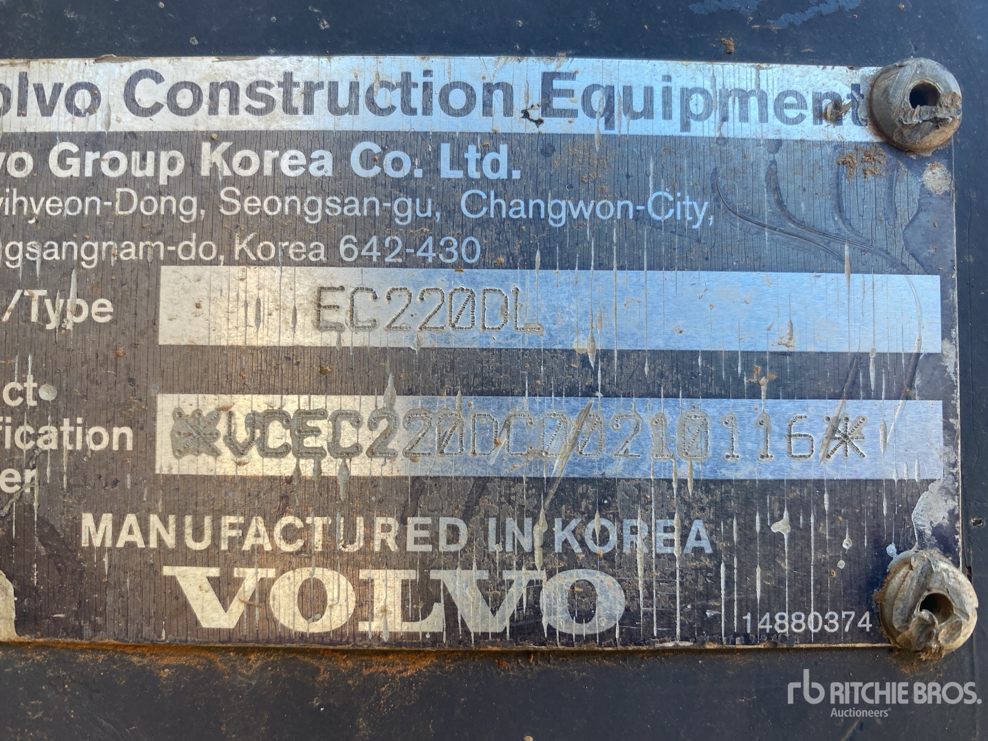 2012 Volvo EC220 DL