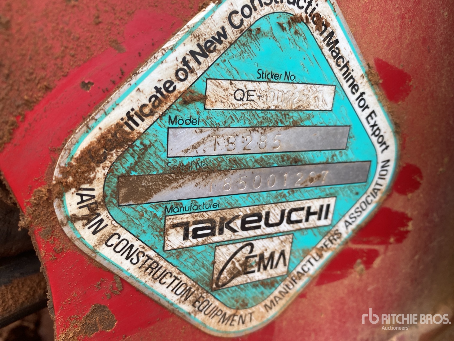 2014 Takeuchi TB285