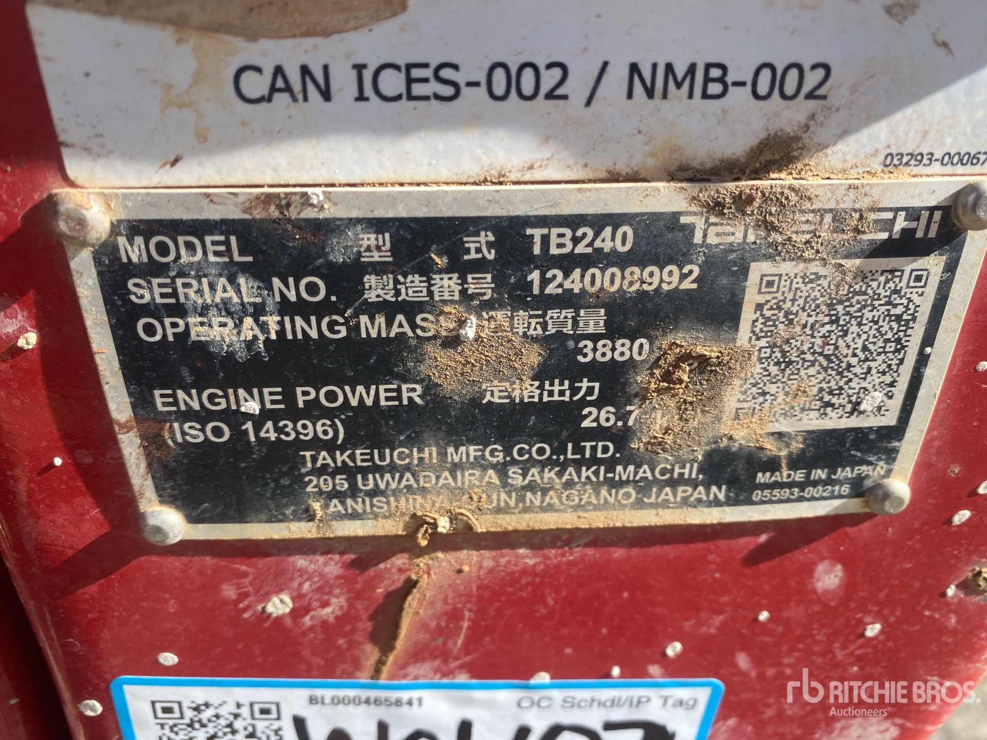 2024 Takeuchi TB240