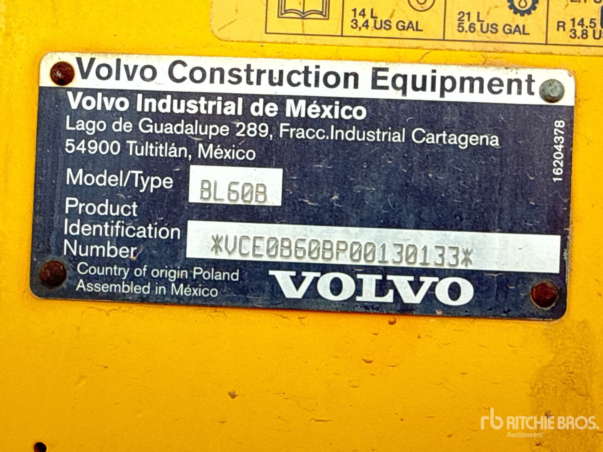 2013 Volvo BL60B