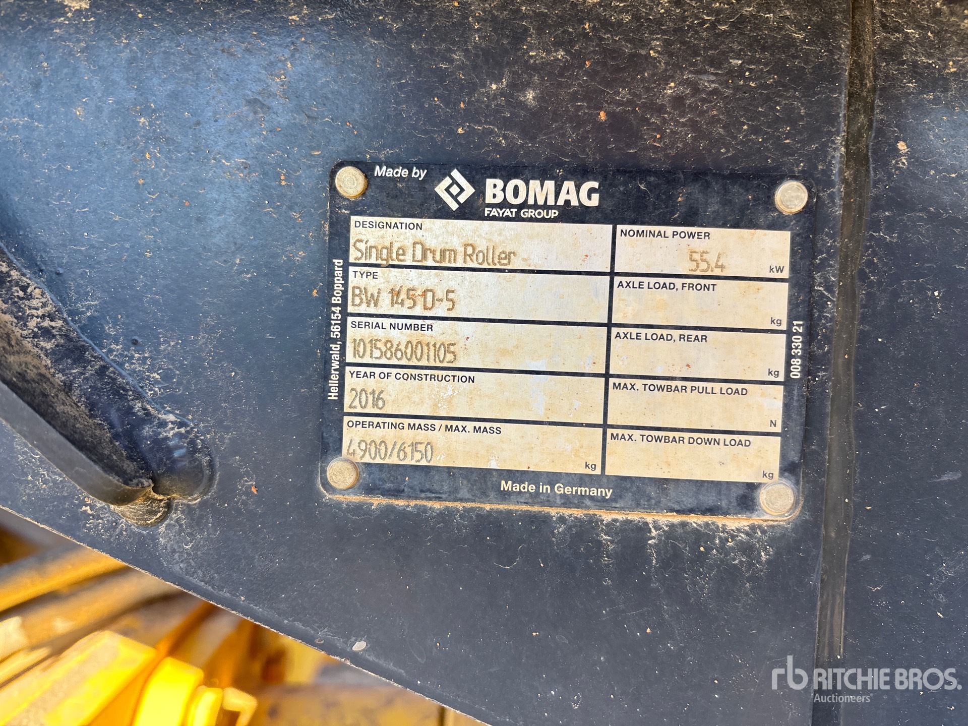 2016 Bomag BW145D-5