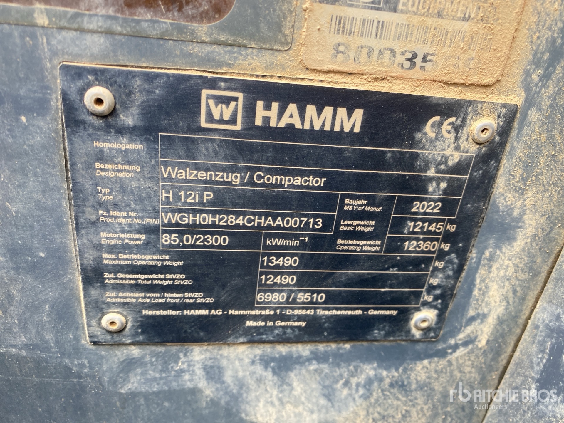 2022 Hamm H12IP