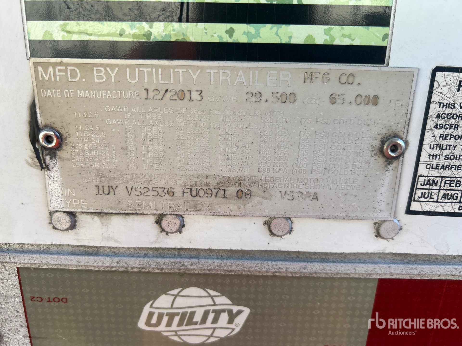 Photo of 2015 Utility 53 ft T/A