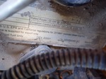 Engine with Emission Label