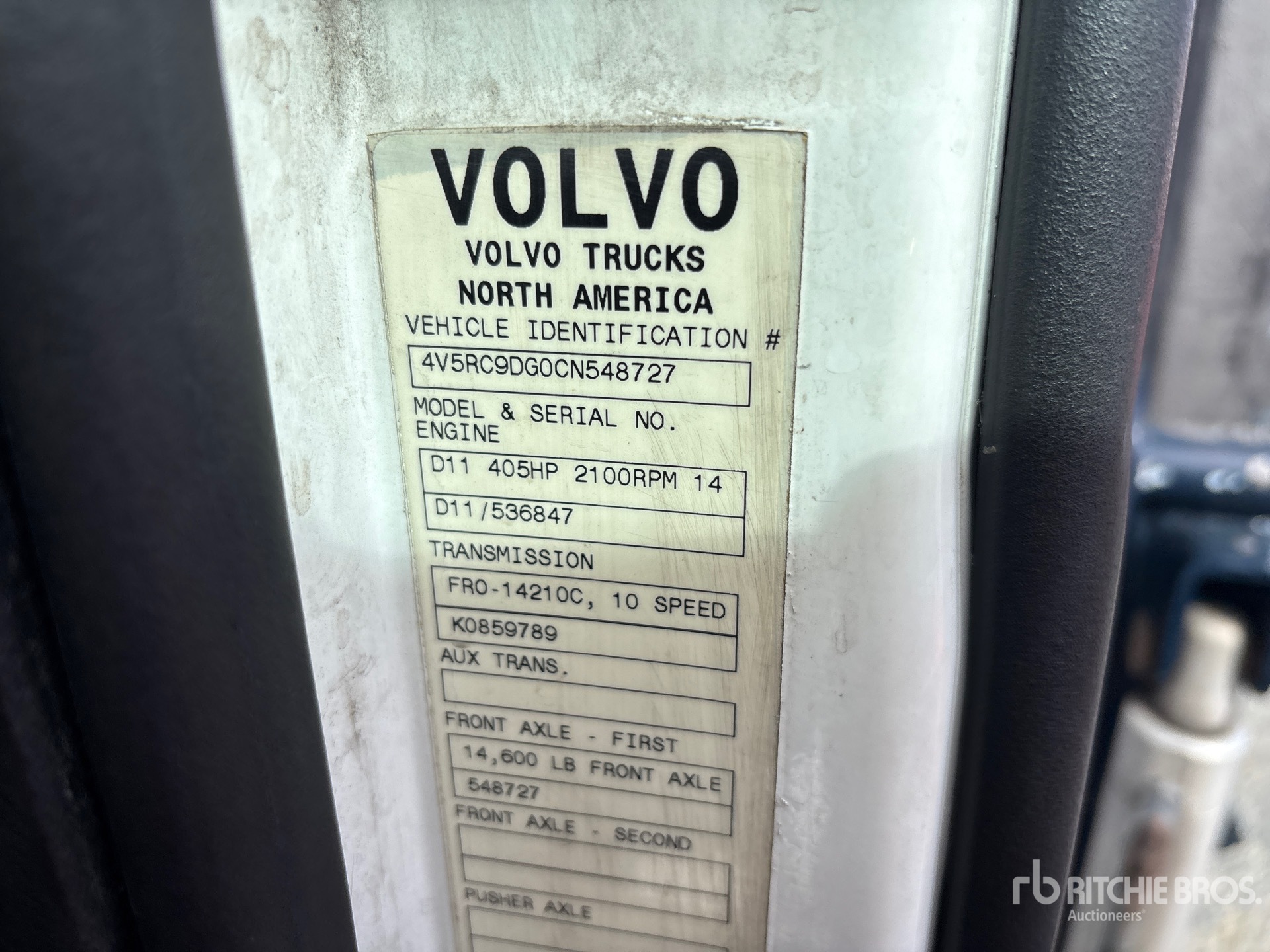 2012 Volvo VAH