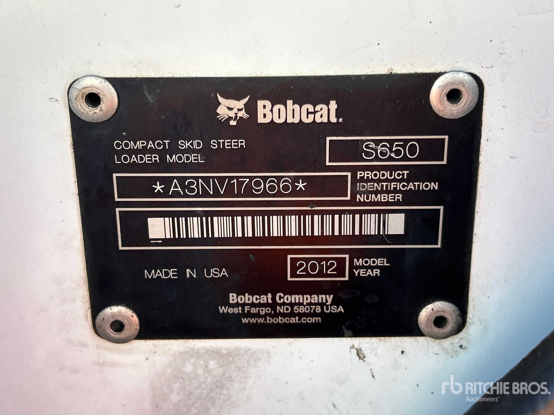 2012 Bobcat S650