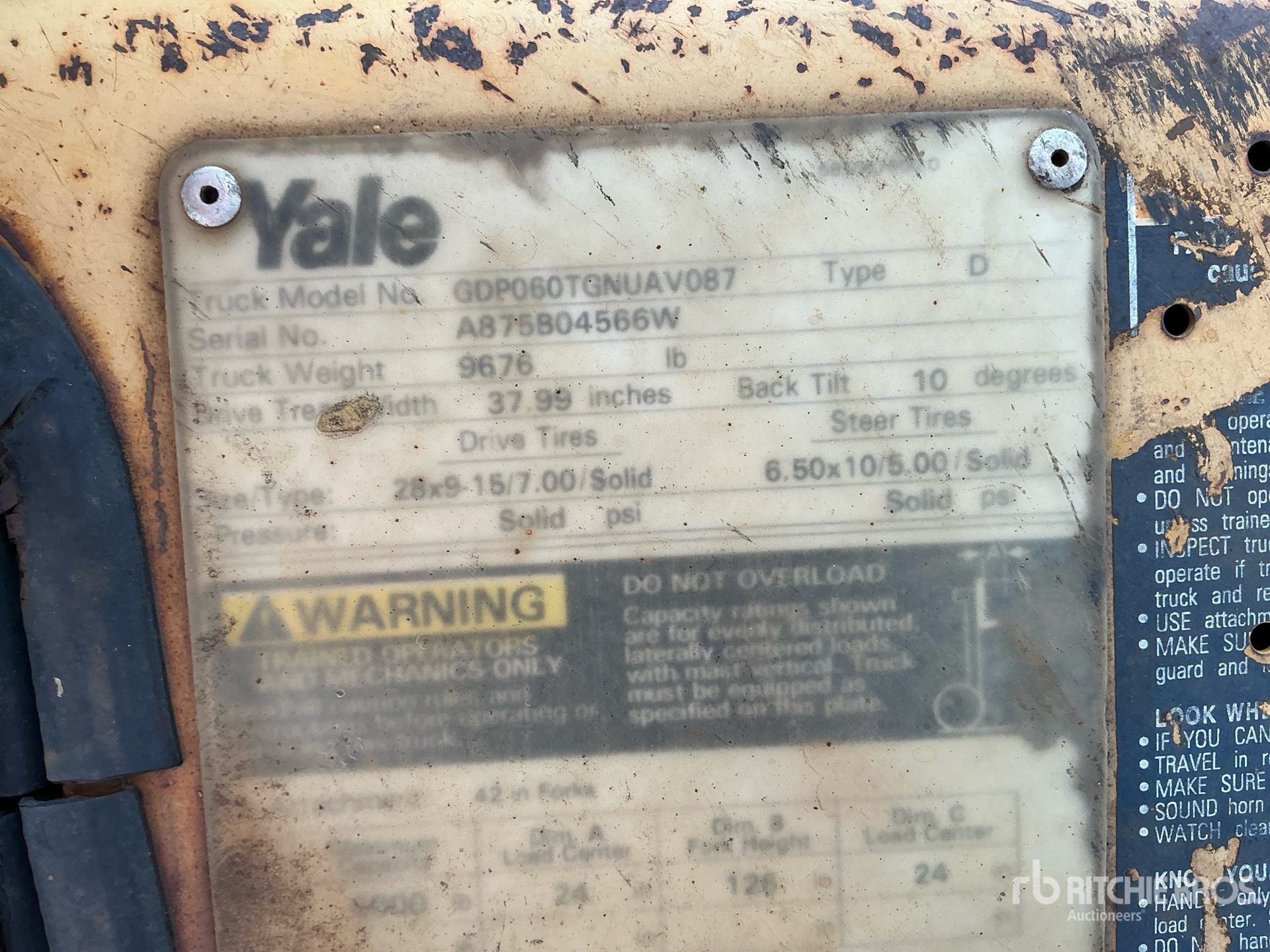 1999 Yale GDP060TGNUAE087