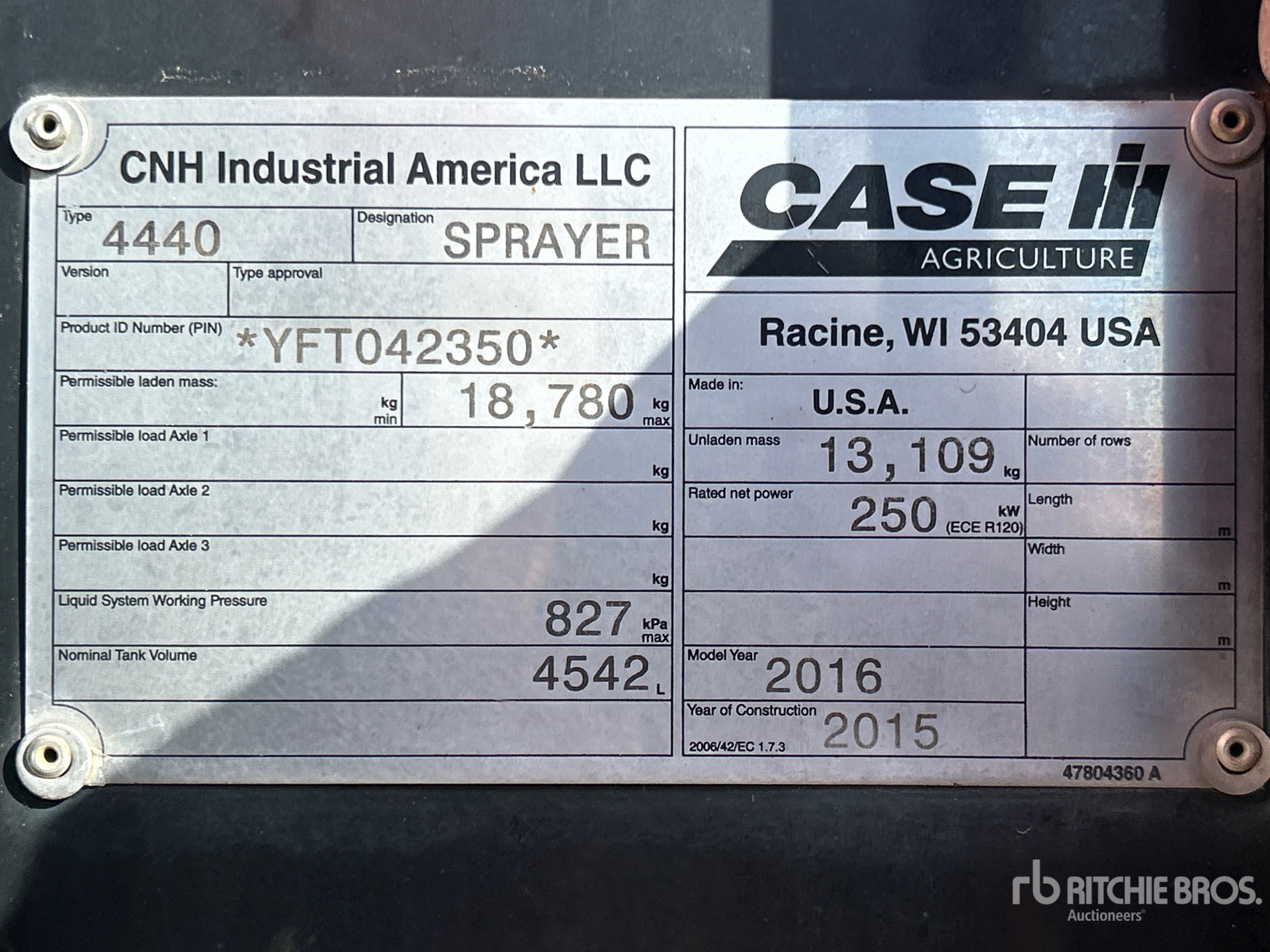 2016 Case Ih PATRIOT 4440