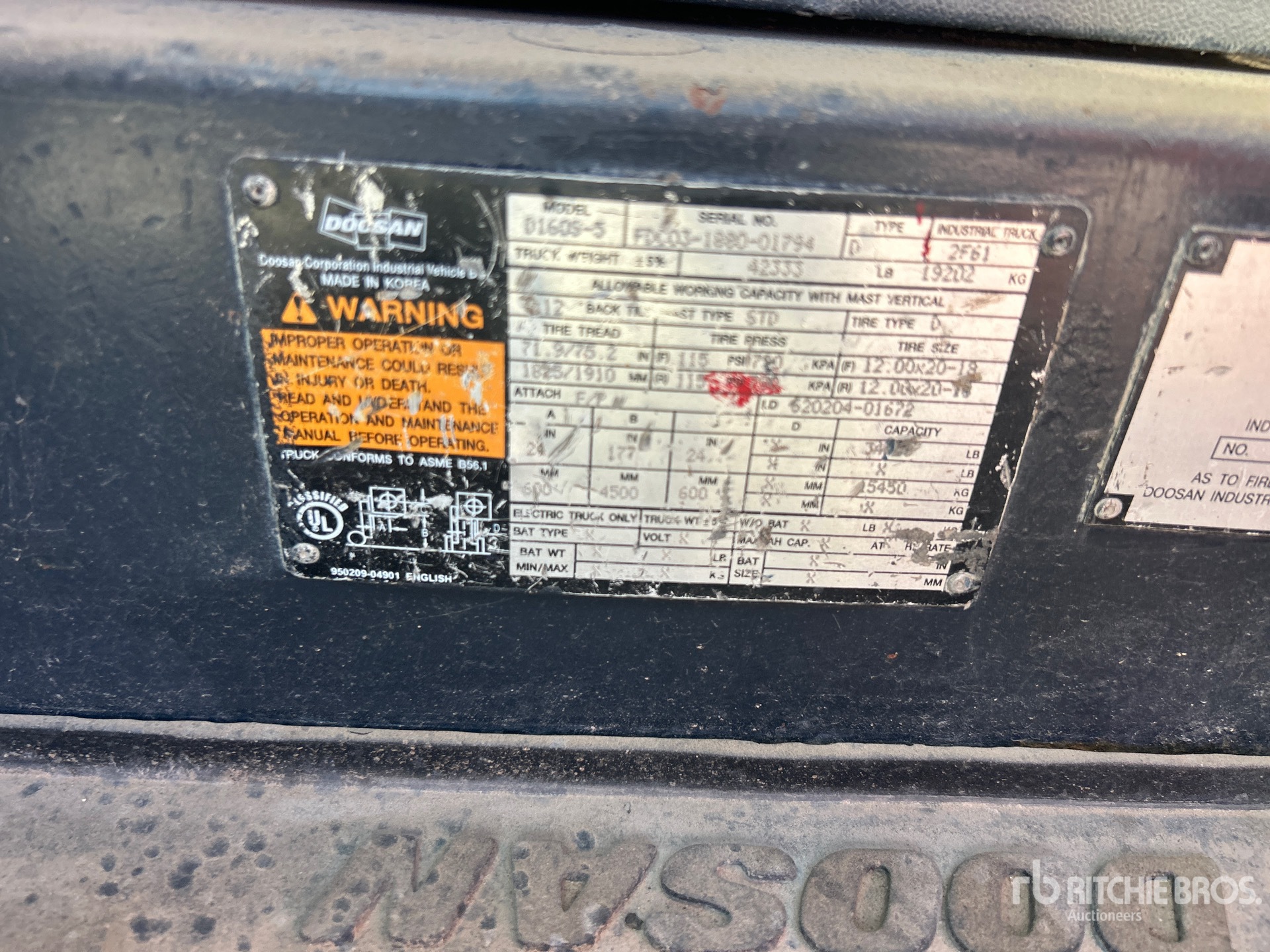 2012 Doosan D160S-5