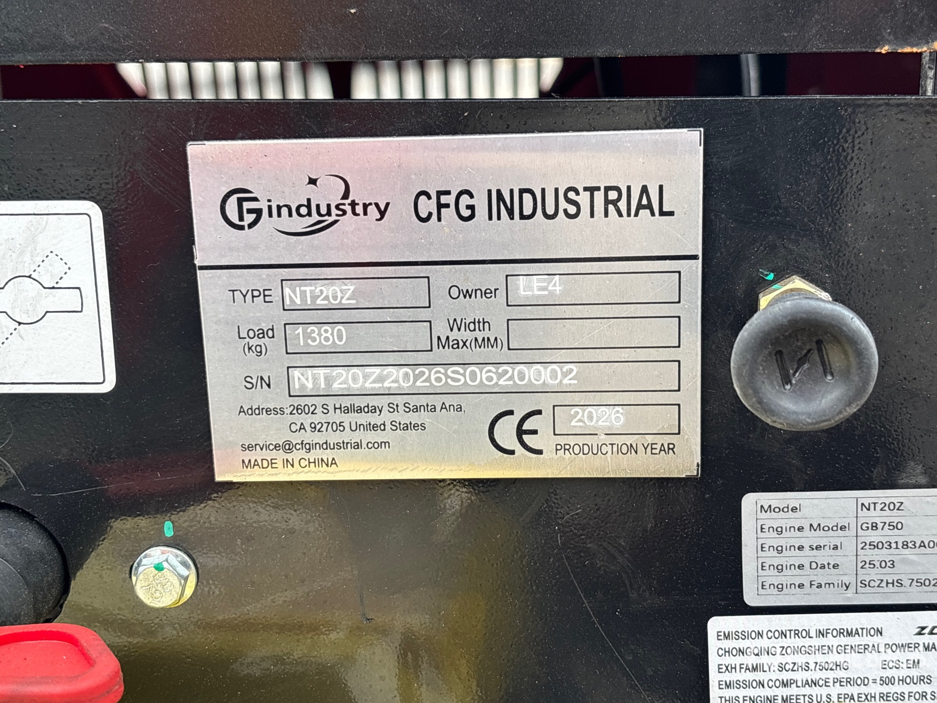 2026 CFG NT20Z