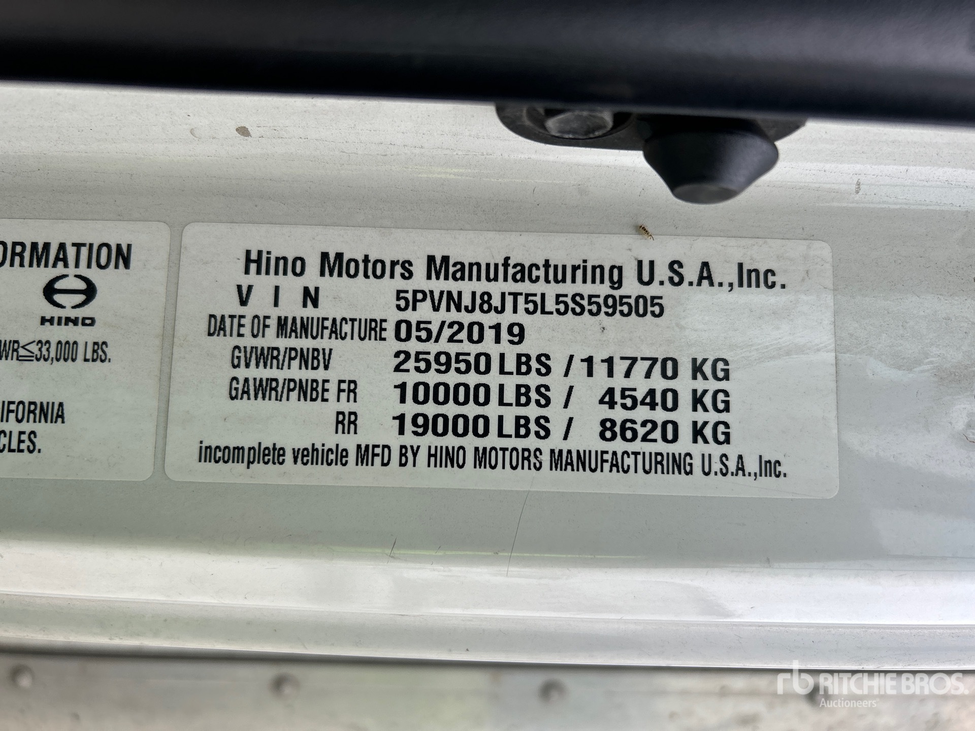 2020 Hino 268