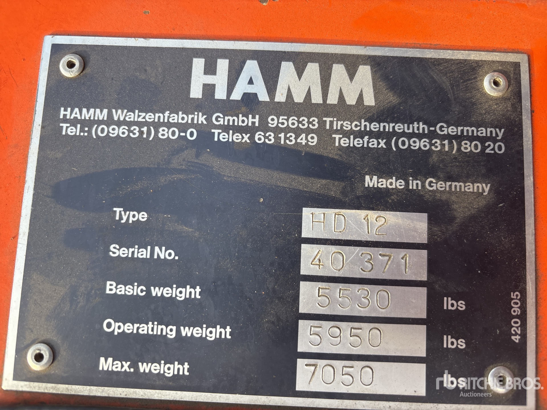 1997 Hamm HD12