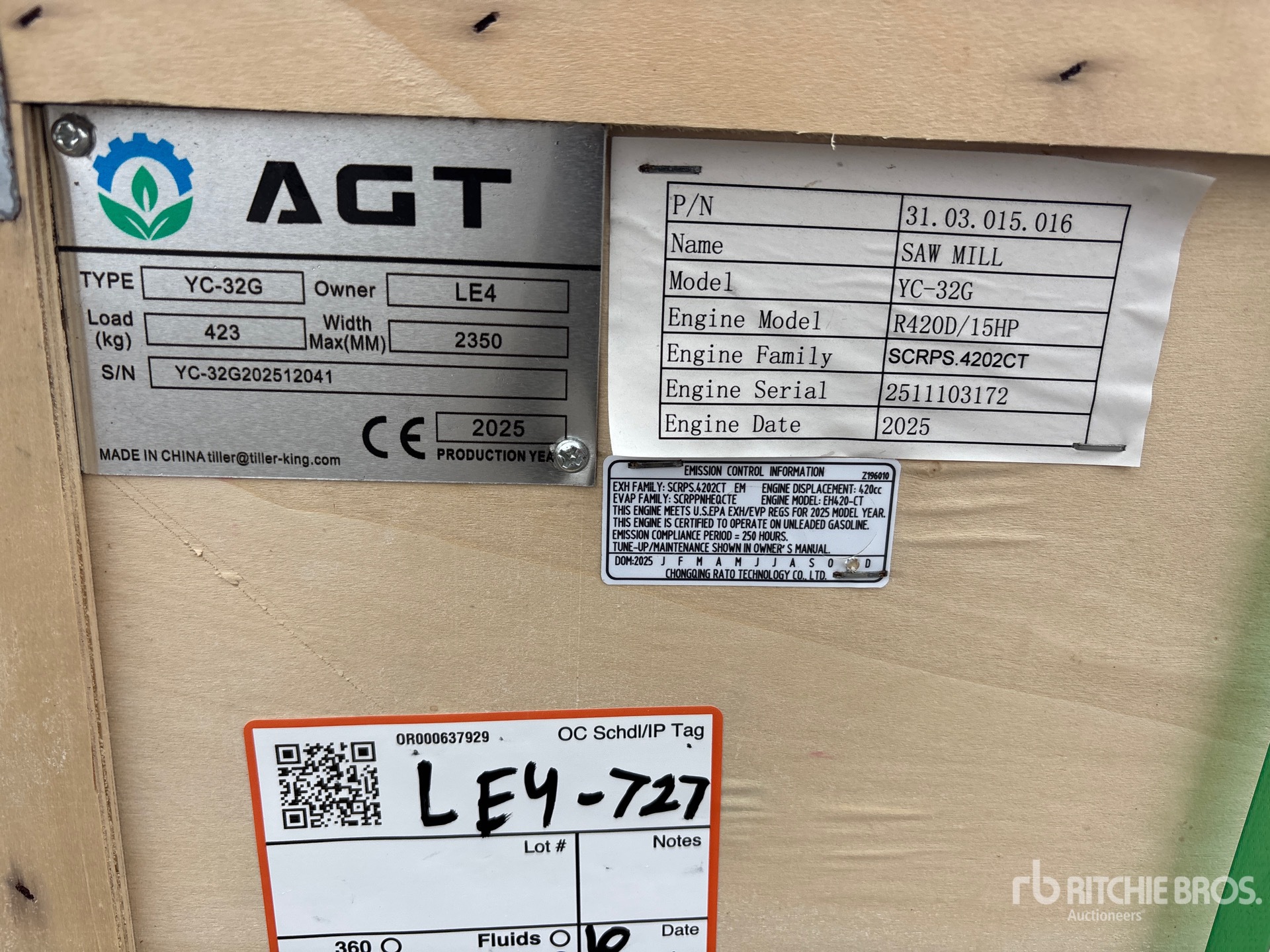 2025 AGT YC32-G