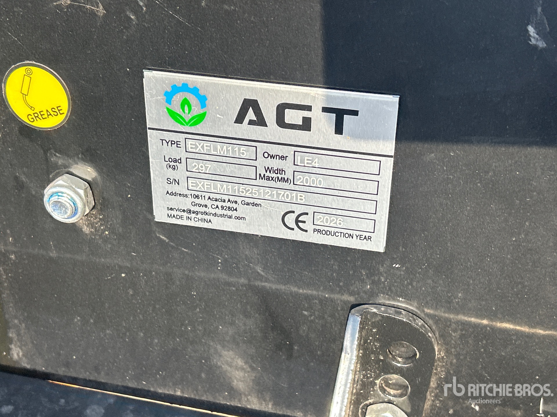 2026 AGT EXFLM115 EXCAVA