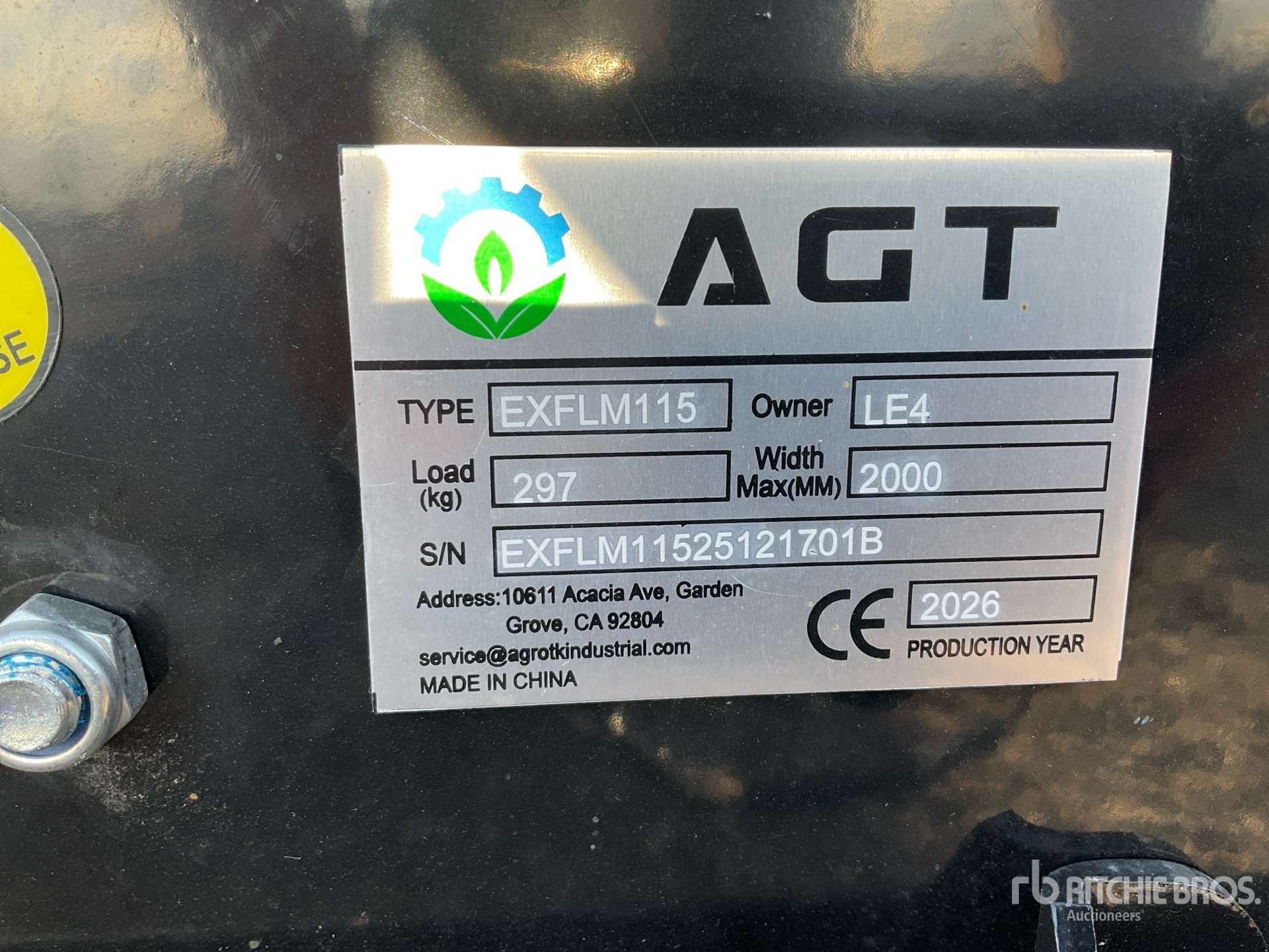 2026 AGT EXFLM115 EXCAVA