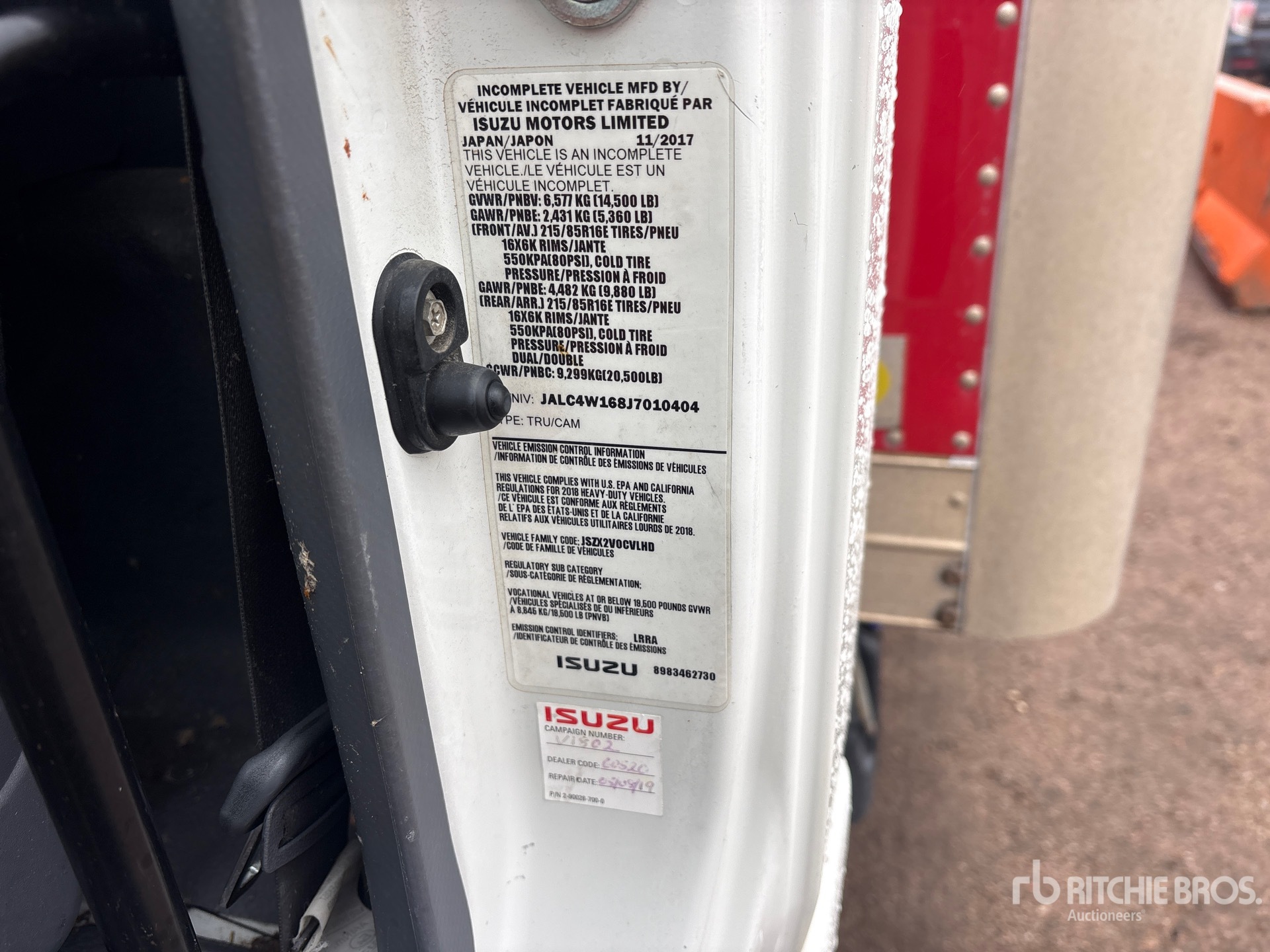 2018 Isuzu NPR