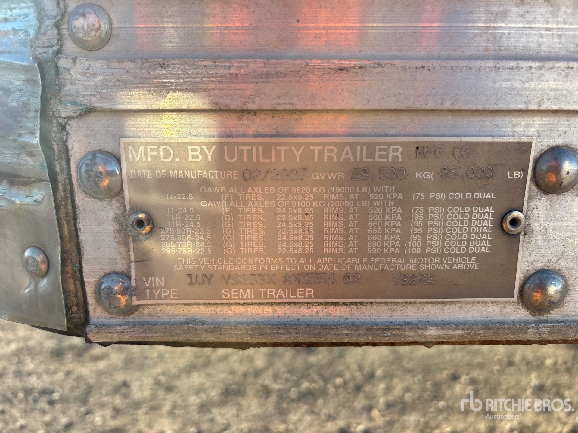 2008 Utility 53 FT X 102 IN T/A