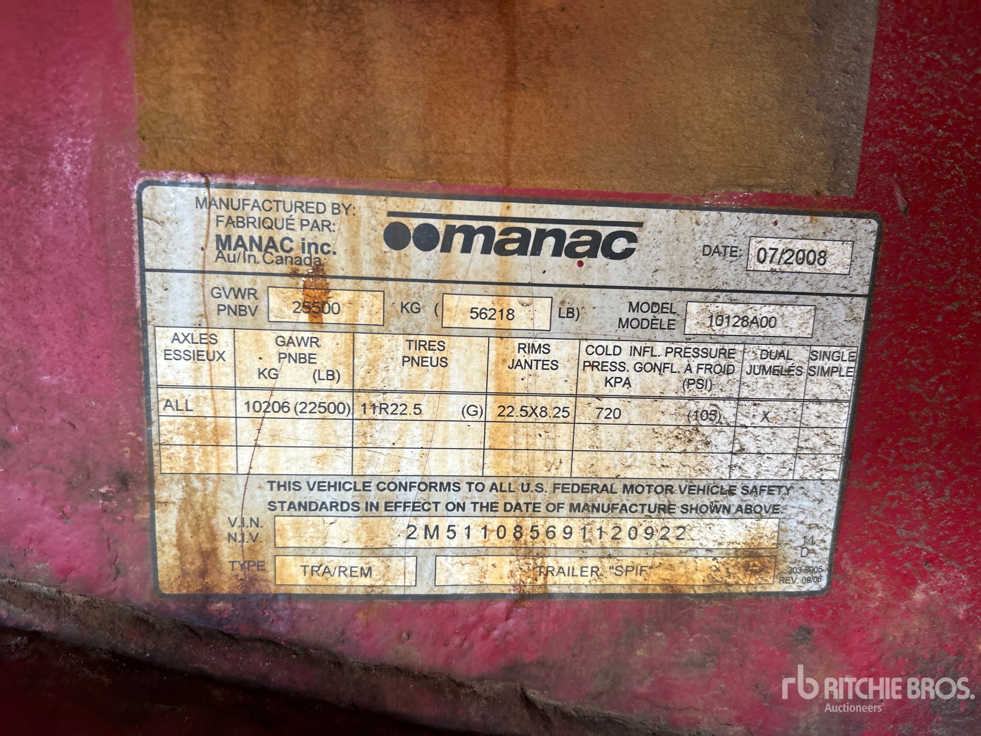 2009 Manac 10128A00