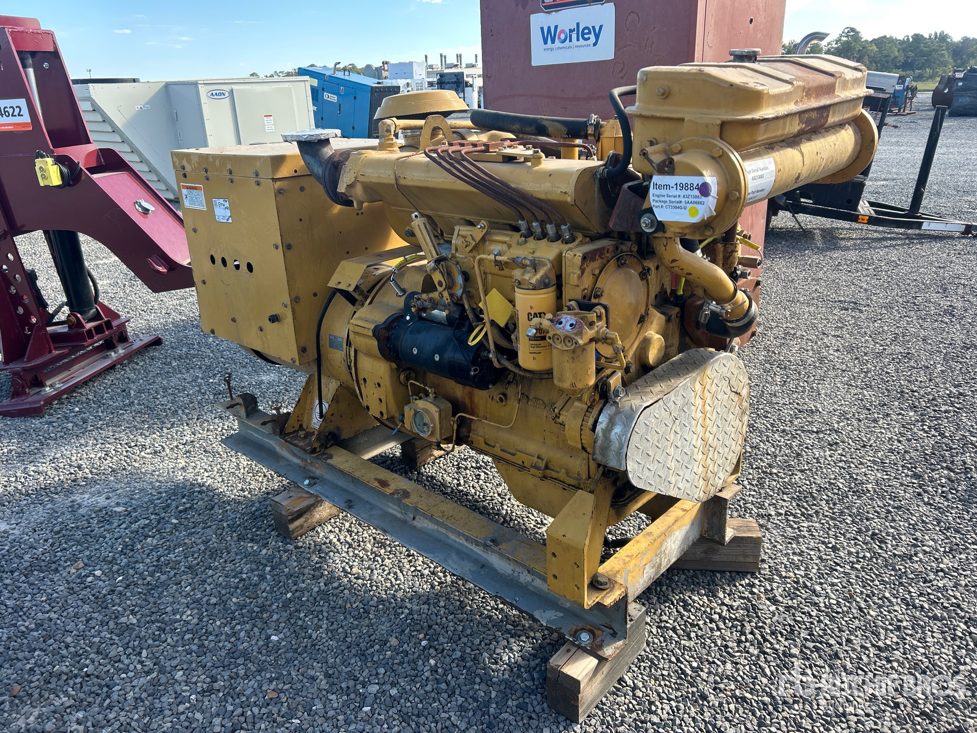 2003 Caterpillar 81 KVA SKID-MOUNTED